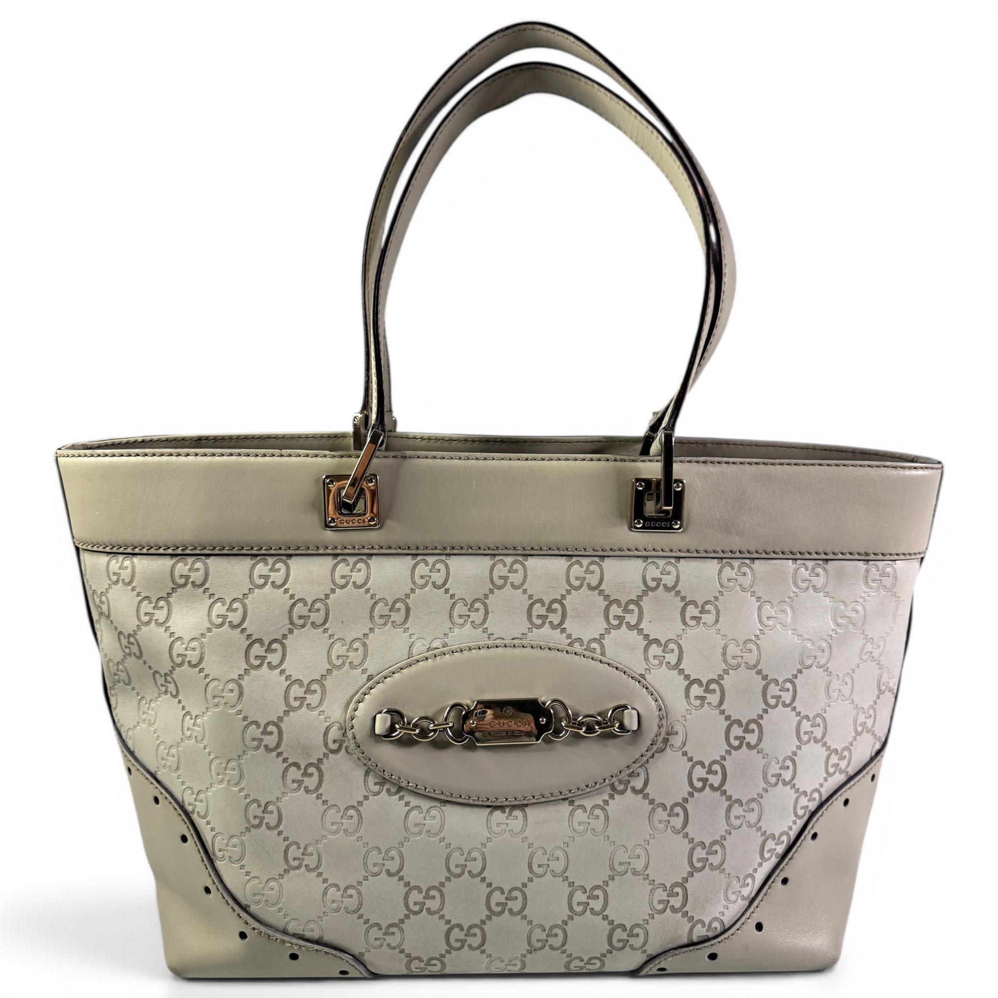 Leather tote