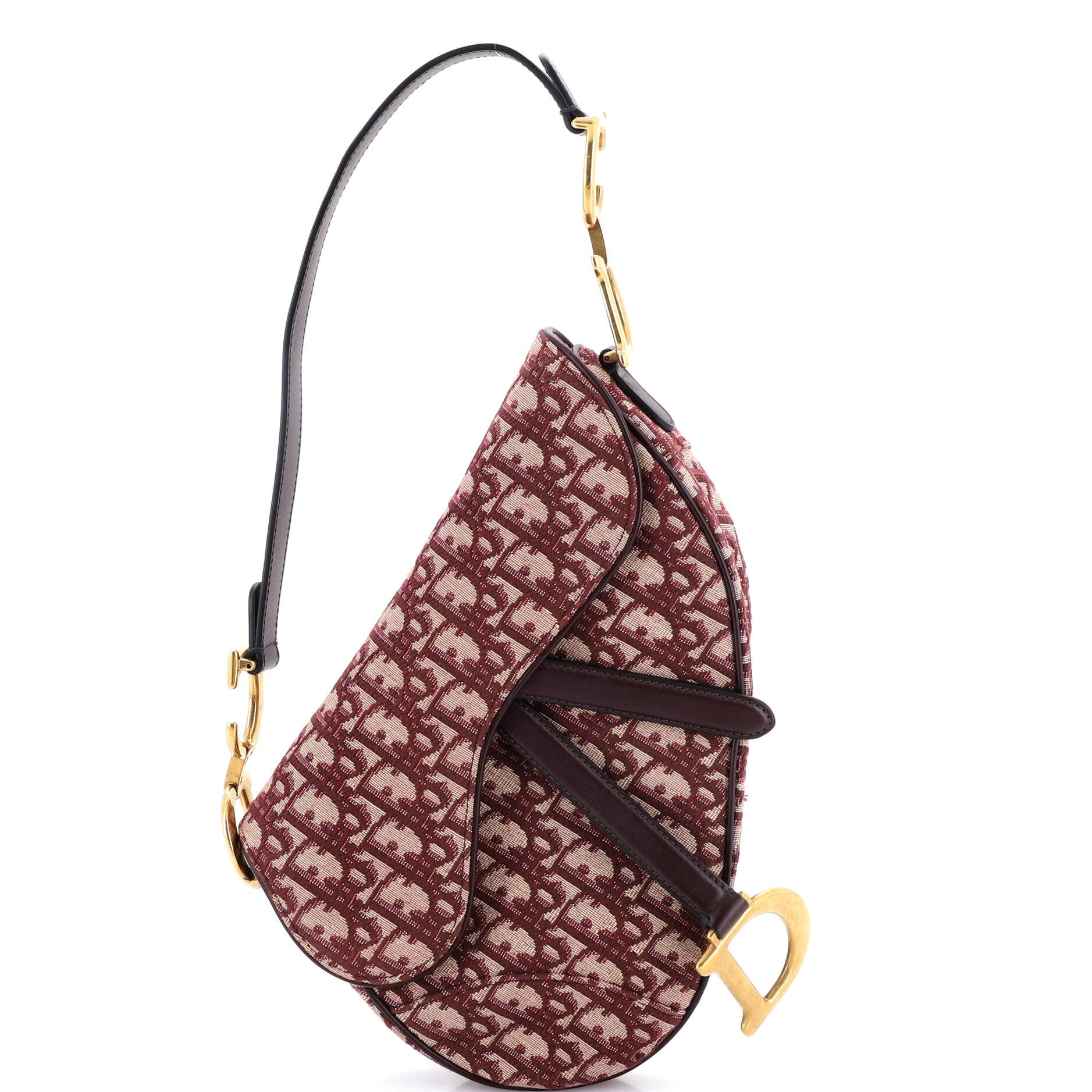 Dior Saddle Handbag Oblique Canvas Medium