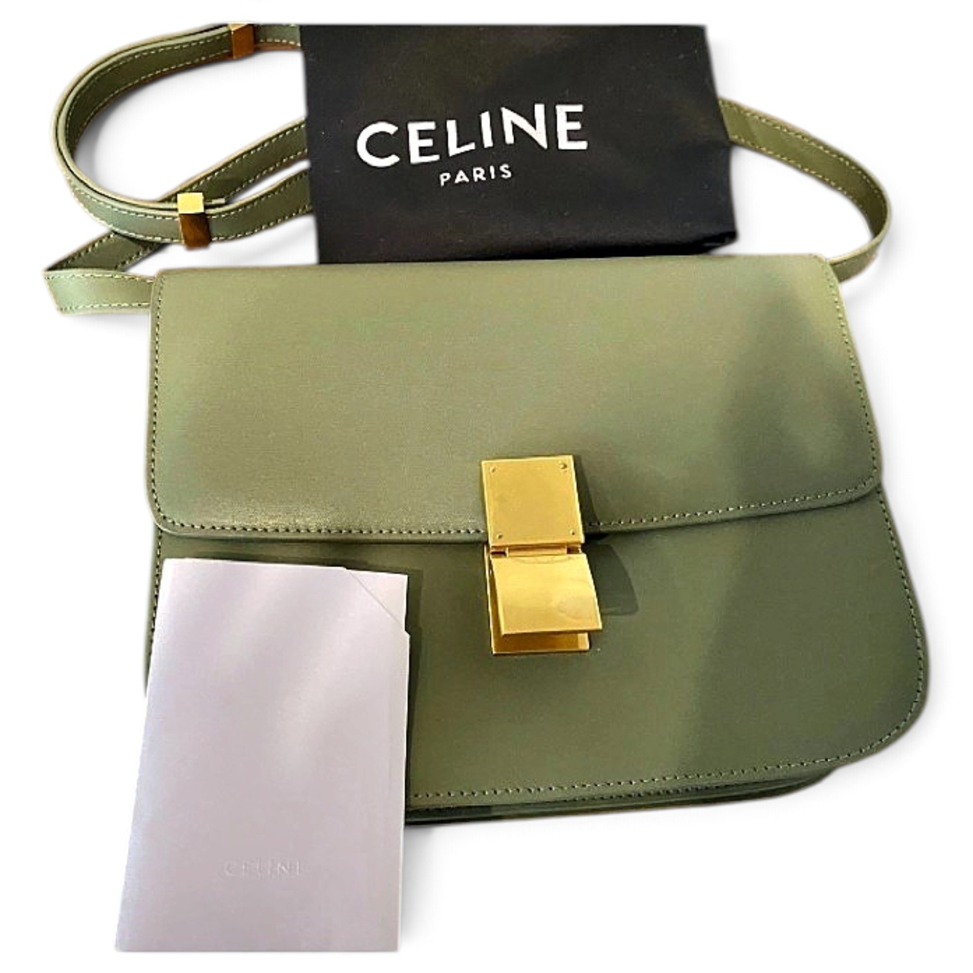 Classic leather crossbody bag