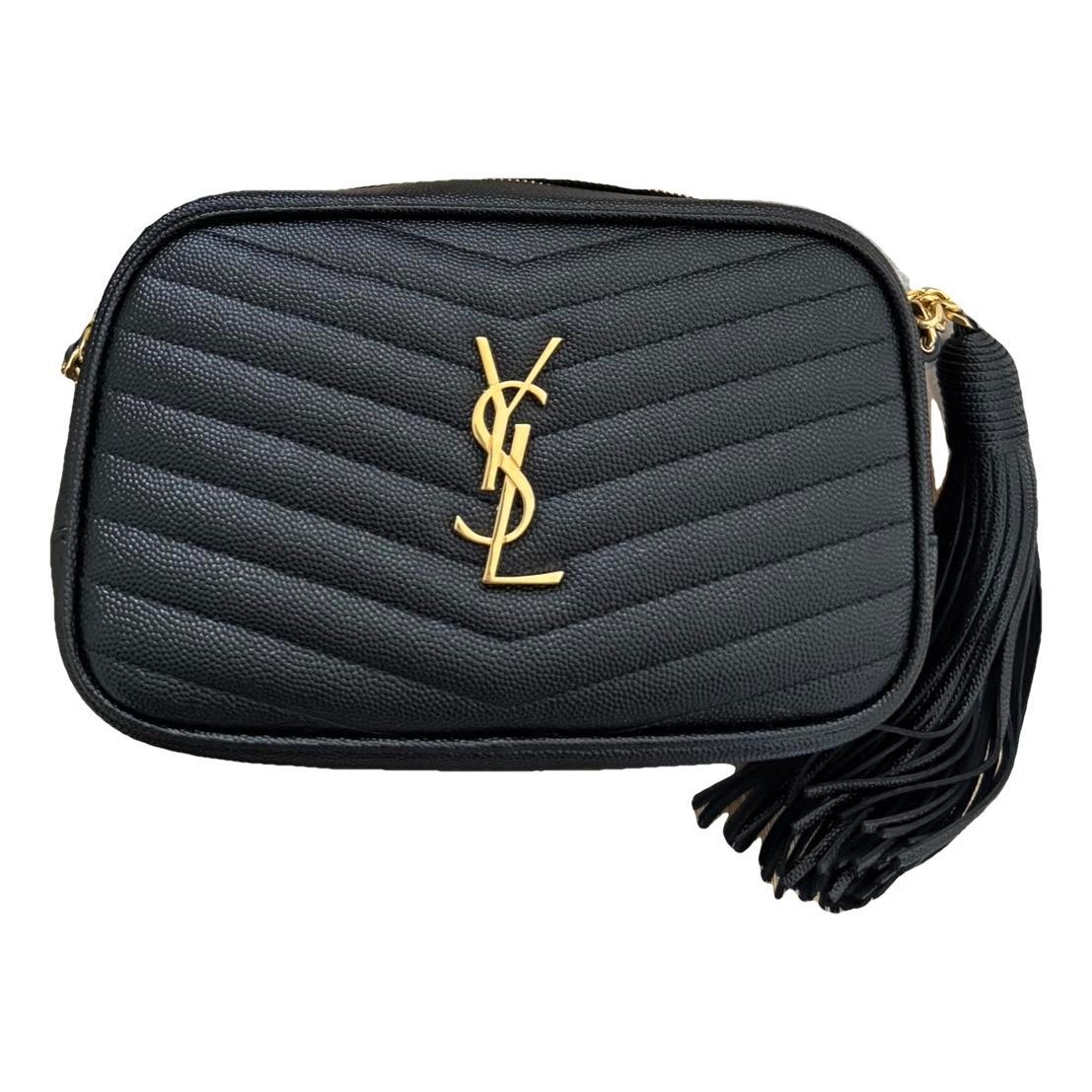 Camera Lou leather crossbody bag