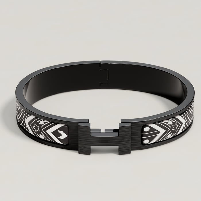 Positif Clic Hh Bandana So Black Bracelet
