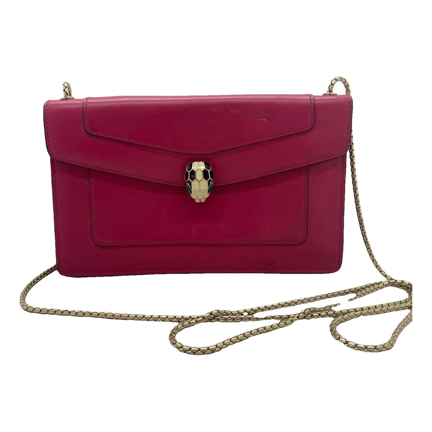 Serpenti leather handbag