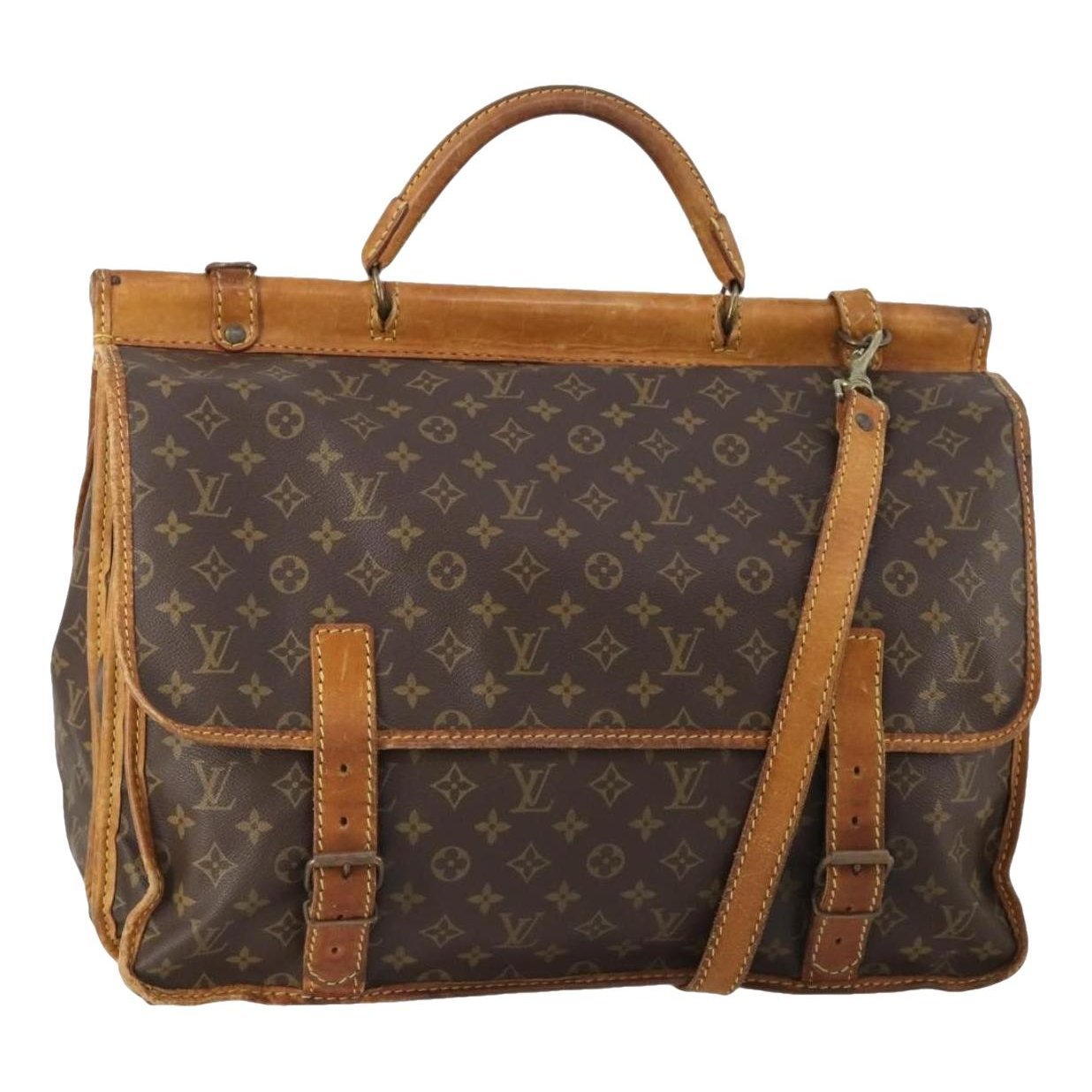 Chasse leather travel bag