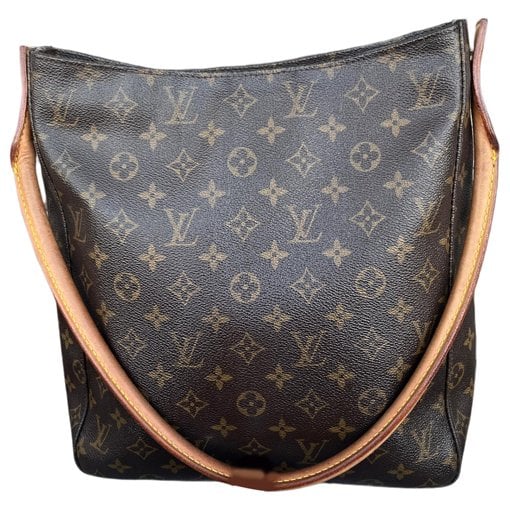 Looping leather handbag