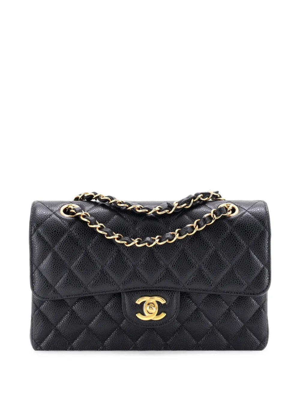 Classic Double Flap Bag Quilted Caviar Small shoulder bag