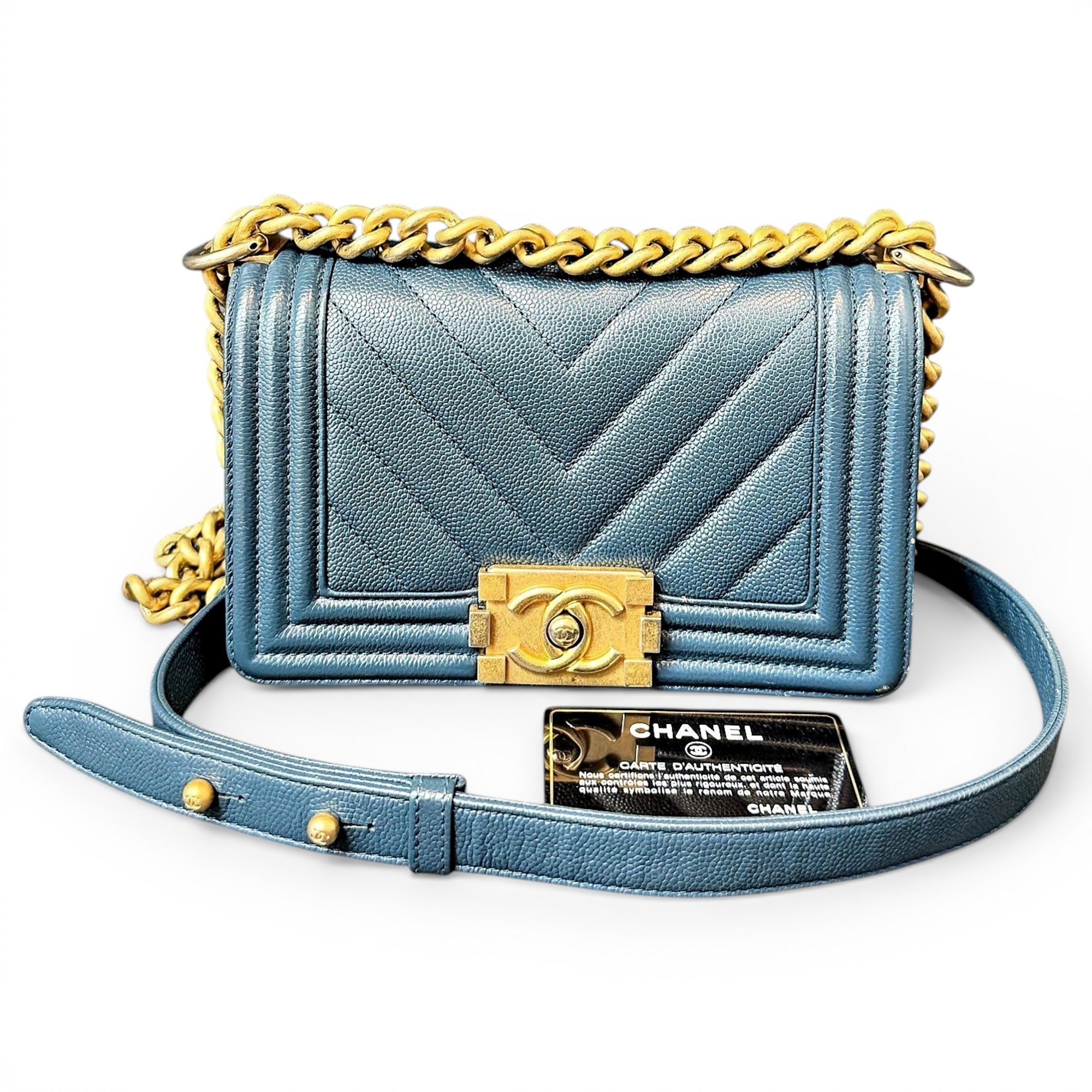 Boy leather crossbody bag