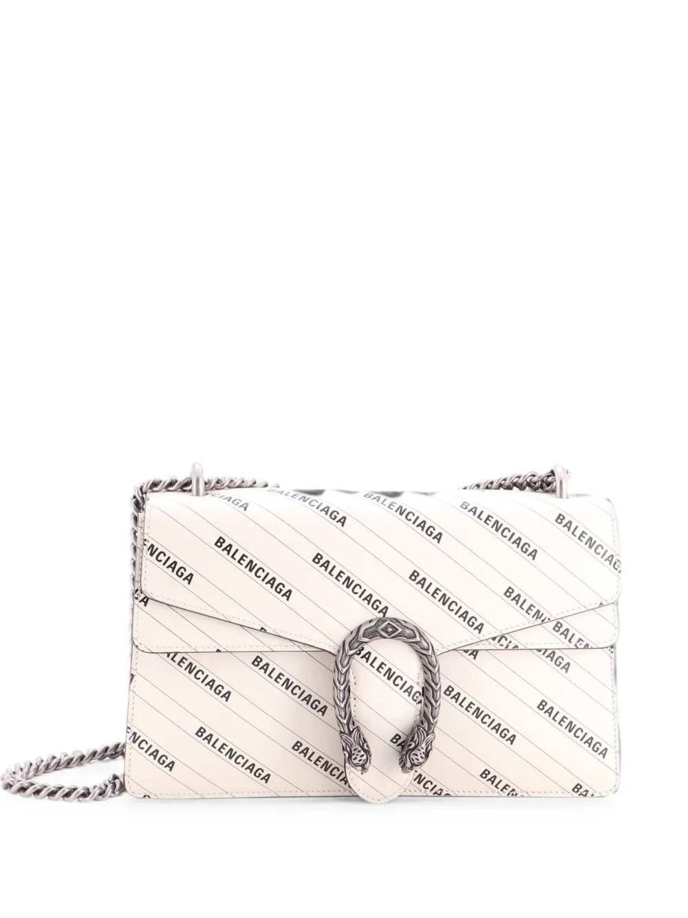 x Balenciaga The Hacker Project Dionysus Bag Logo Printed Leather Small crossbody bag