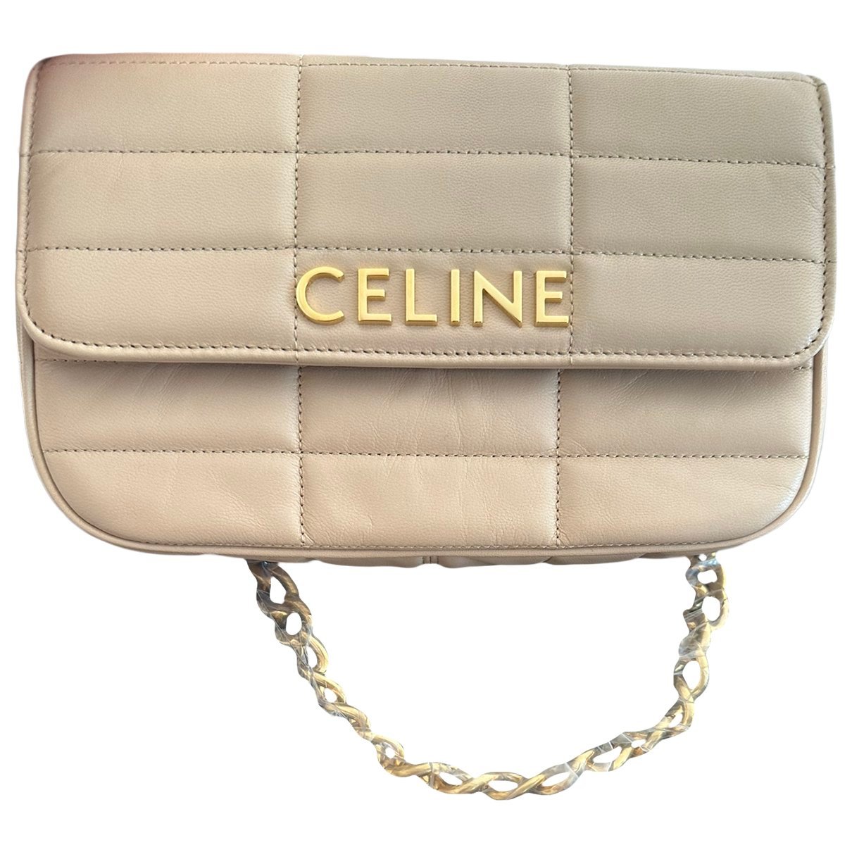 Leather clutch bag
