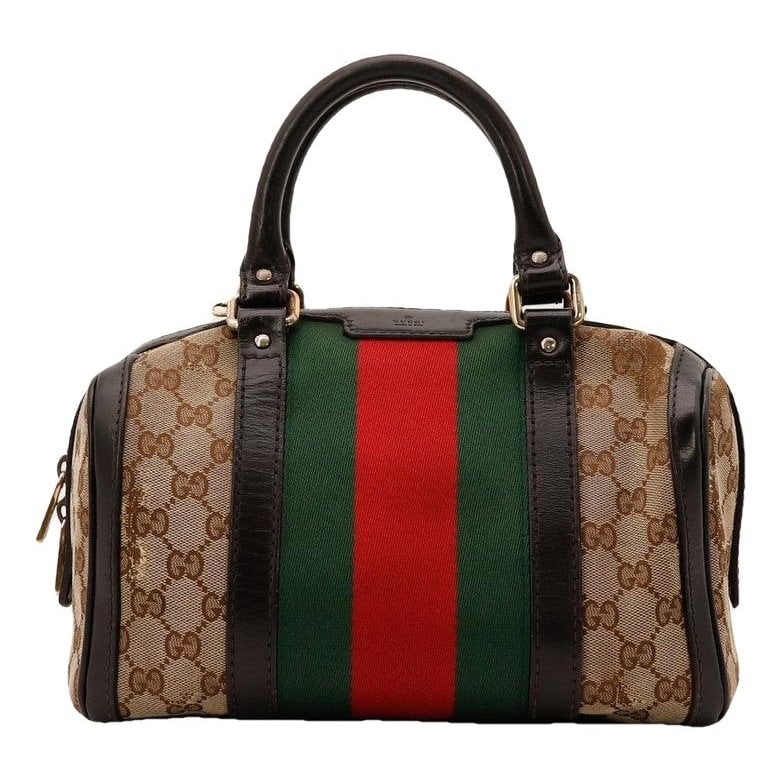 Boston leather bowling bag