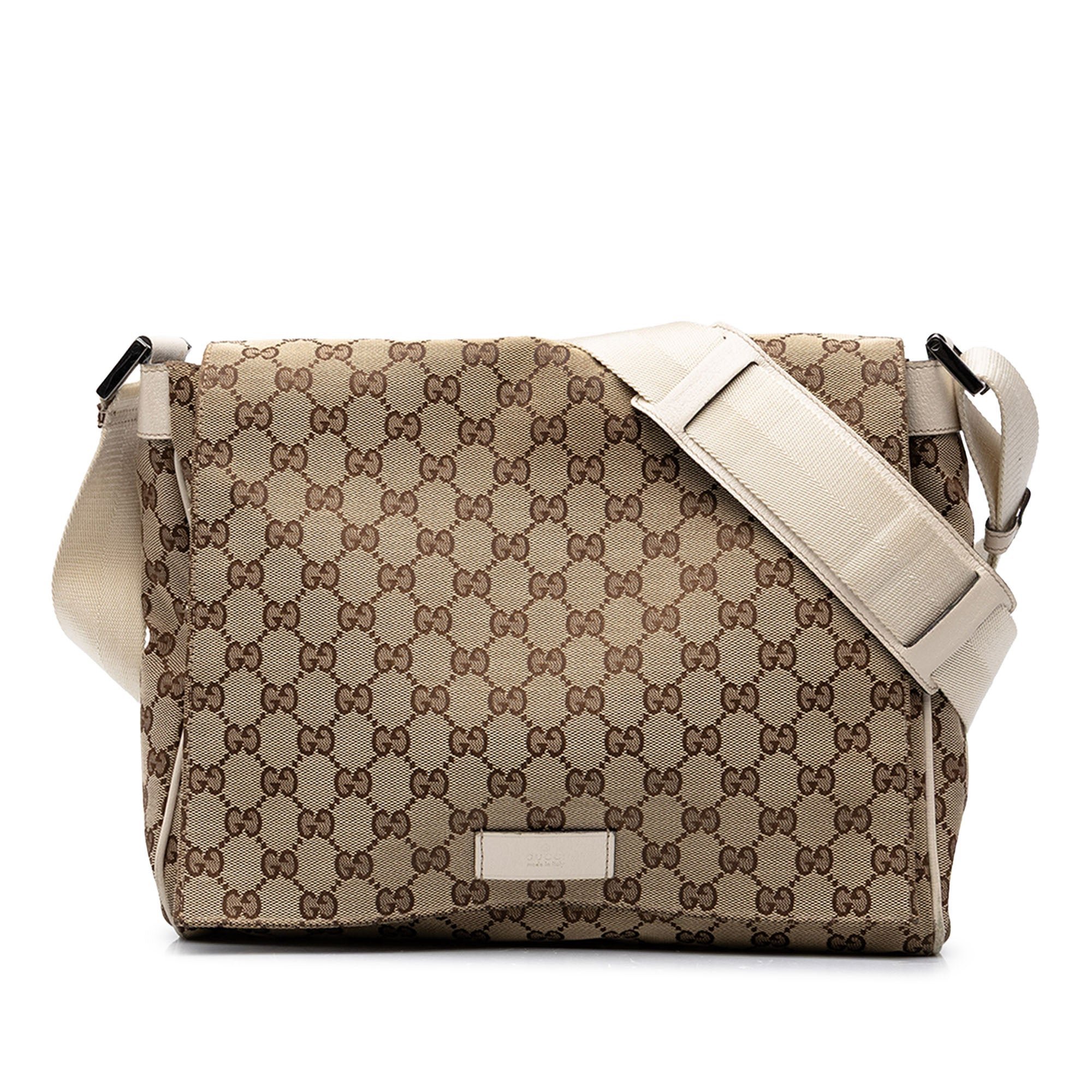 Gucci B leather crossbody bag