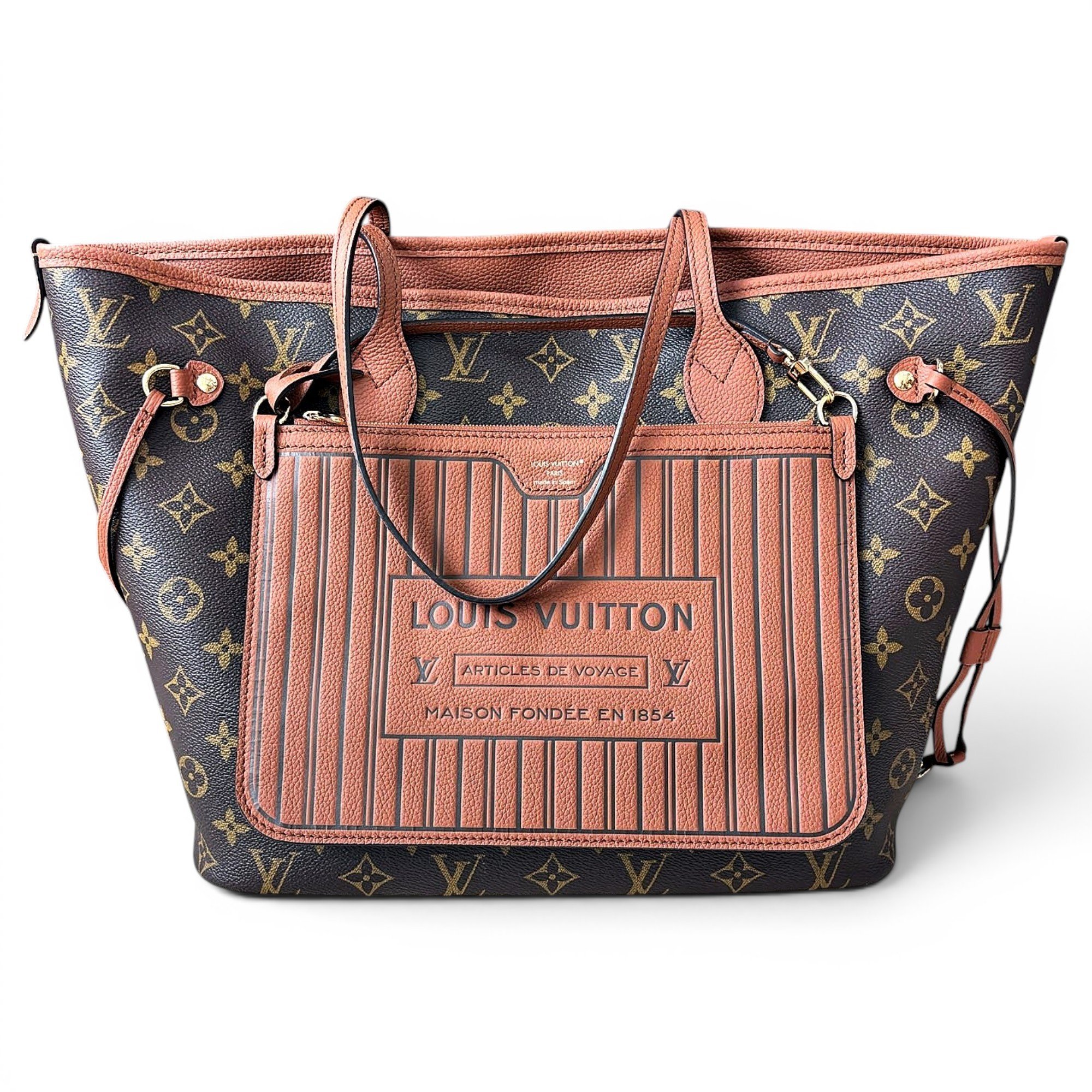 Neverfull leather handbag
