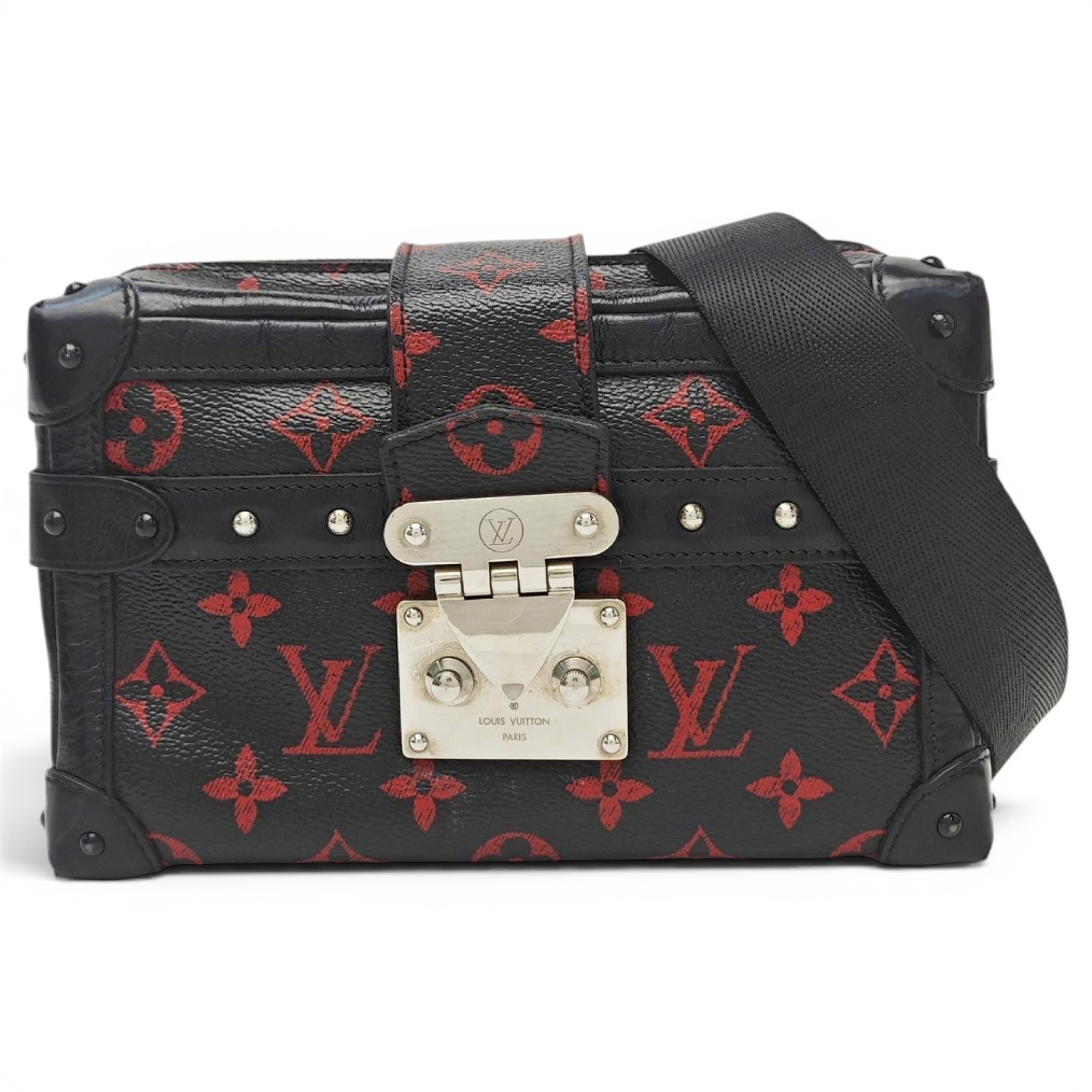 Petite Malle leather crossbody bag