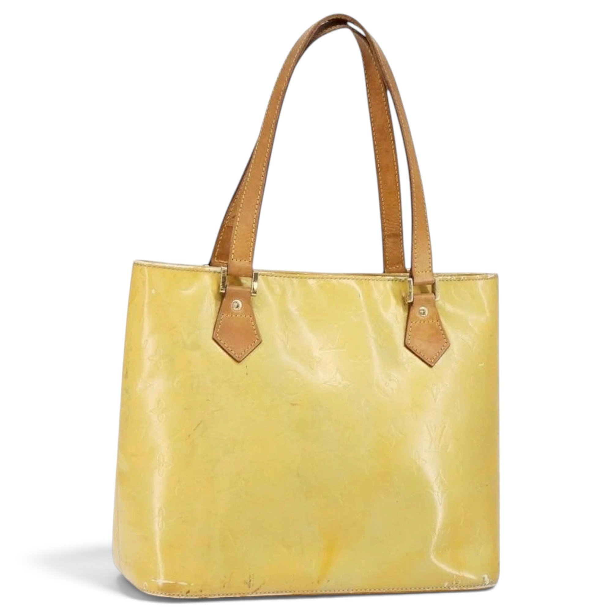Patent leather handbag
