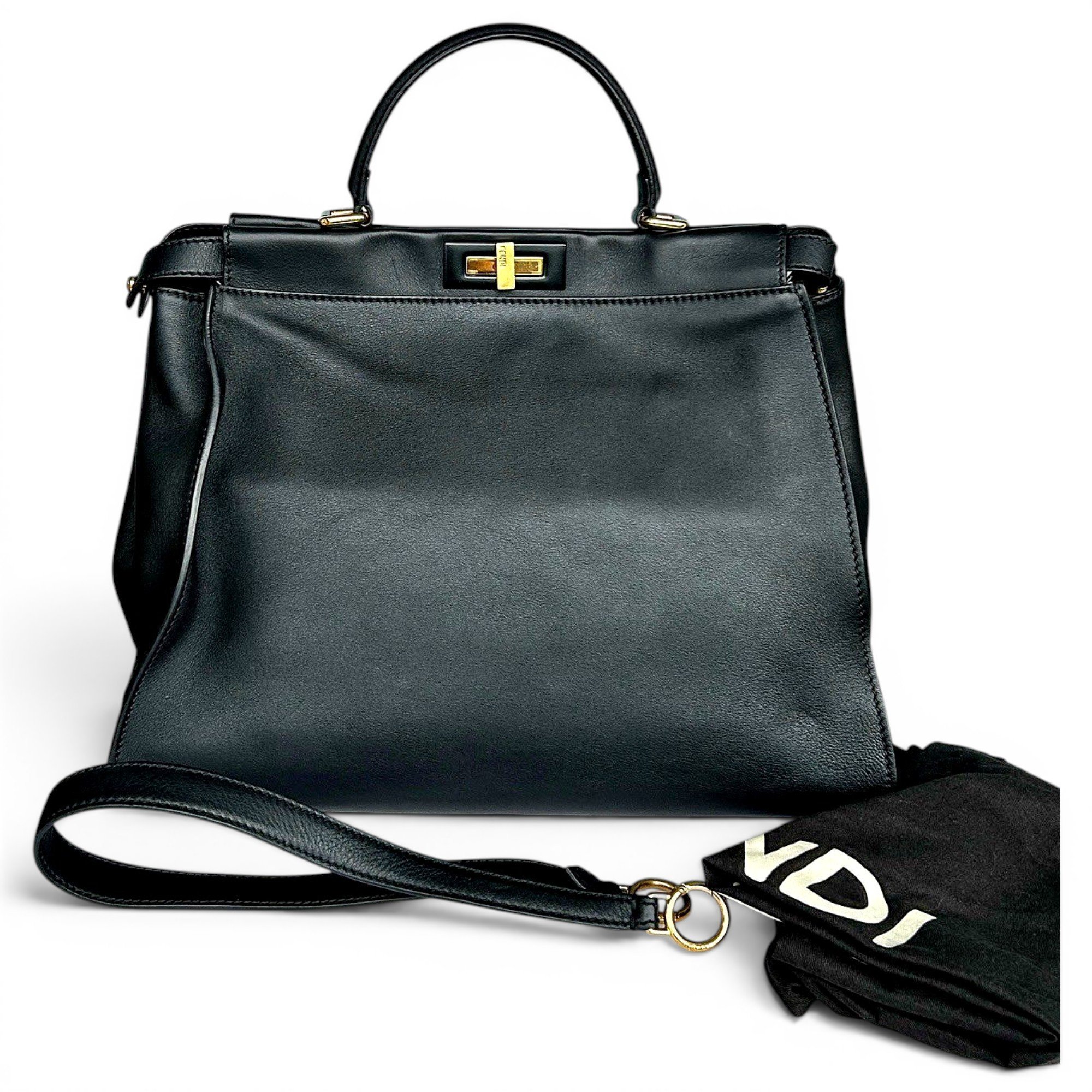 Peekaboo leather handbag