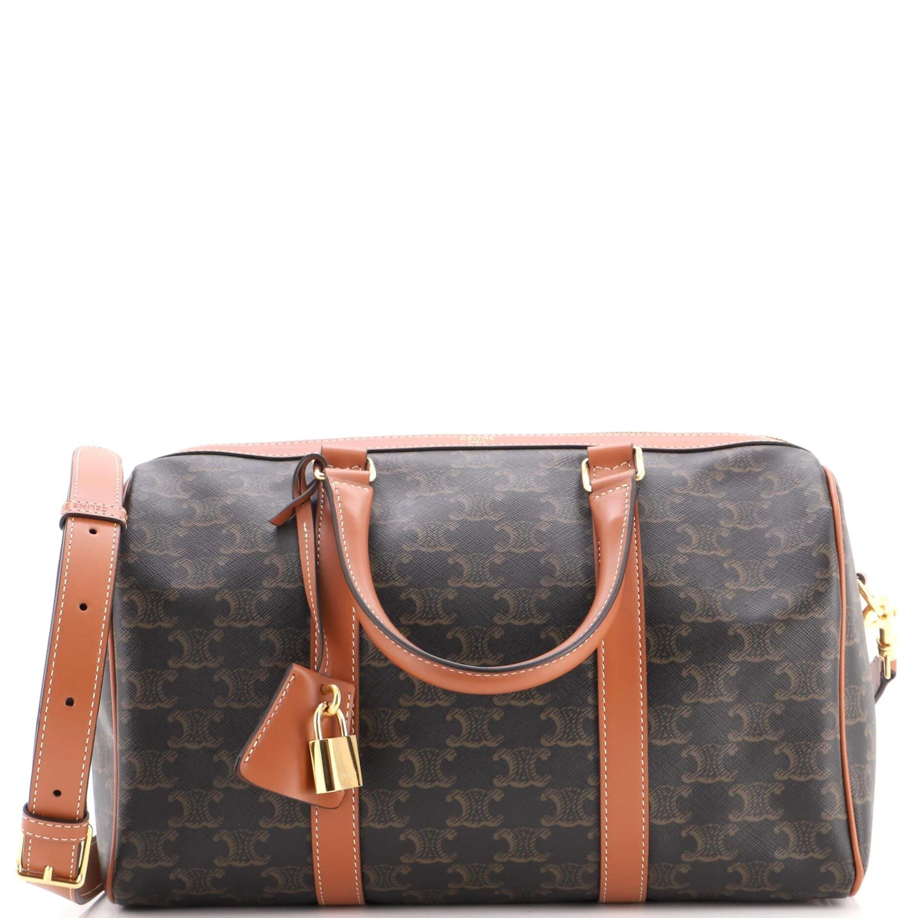 Leather bowling bag