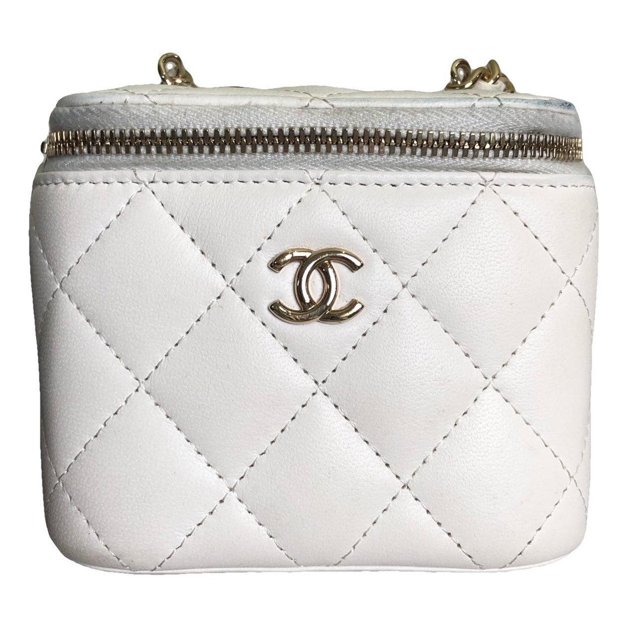 Trendy CC Vanity leather handbag