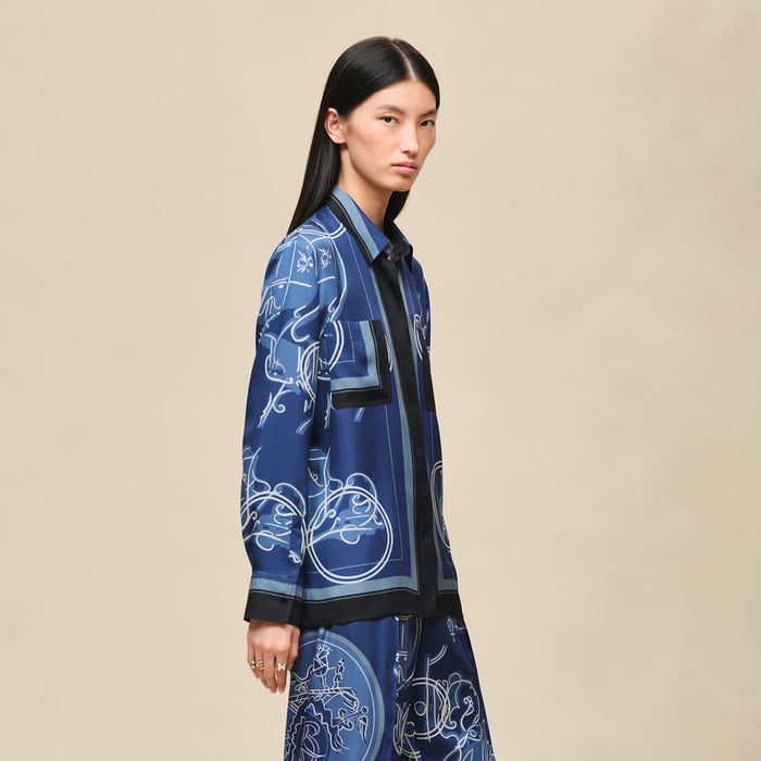 Bleu Lagune "Ex-libris a Main Levee" Classic Shirt
