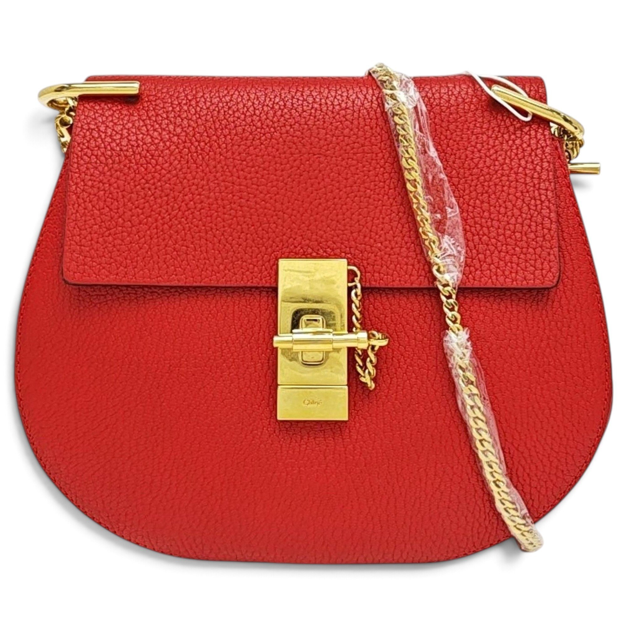 Drew leather handbag