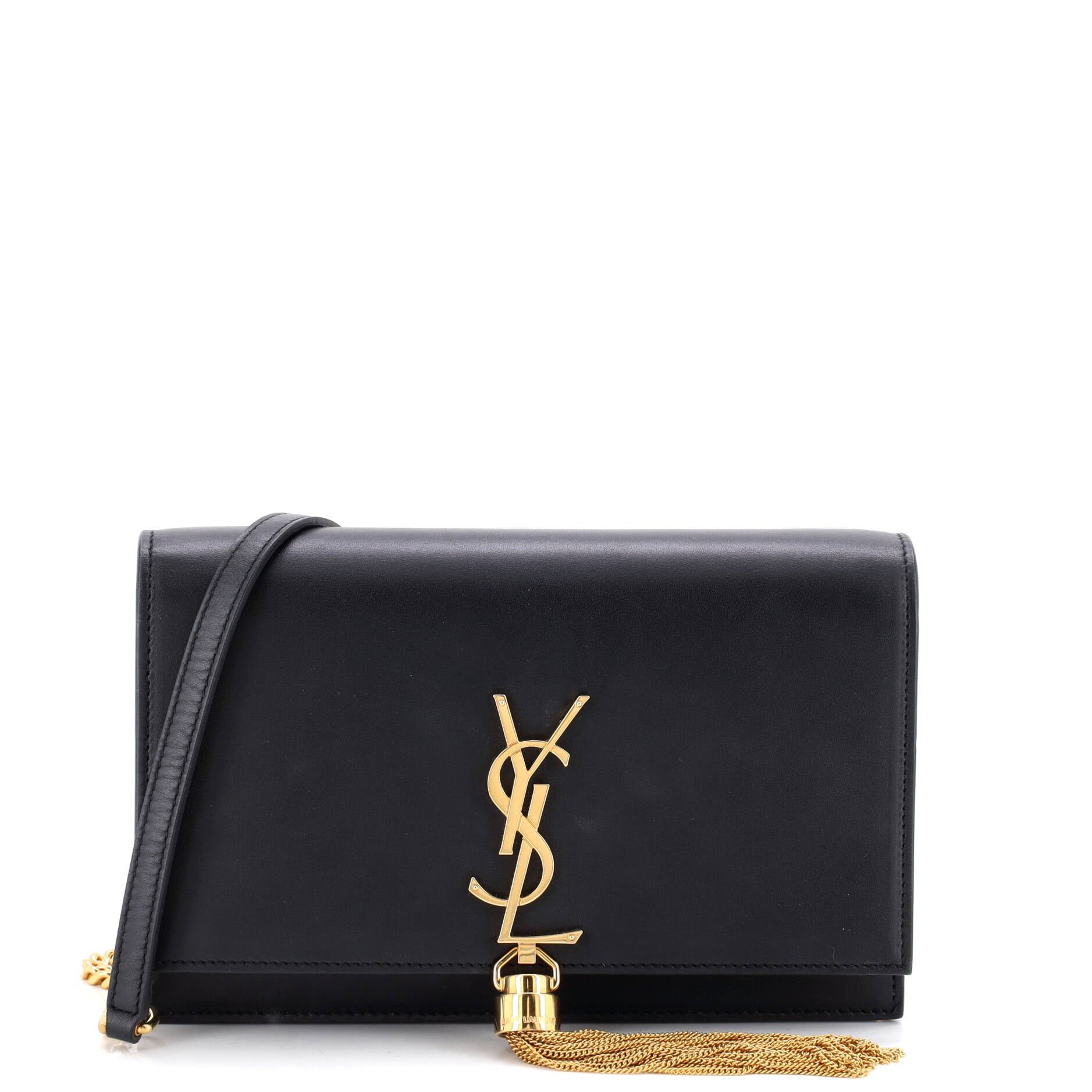 Classic Monogram Tassel Chain Wallet Leather
