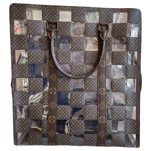 Plat vinyl handbag