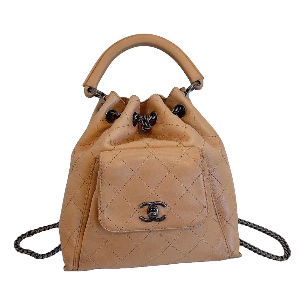 Leather backpack