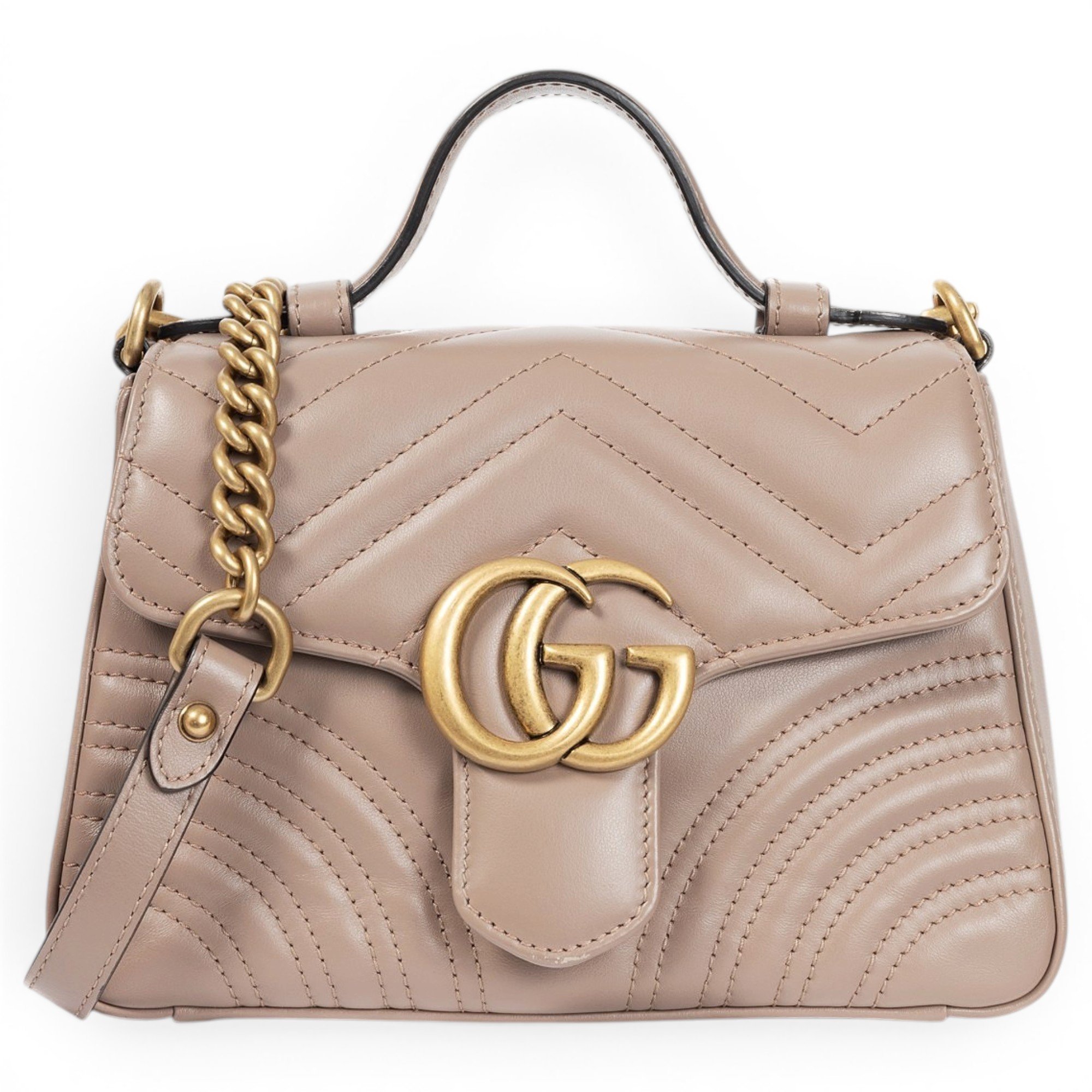 GG Marmont Flap leather mini bag