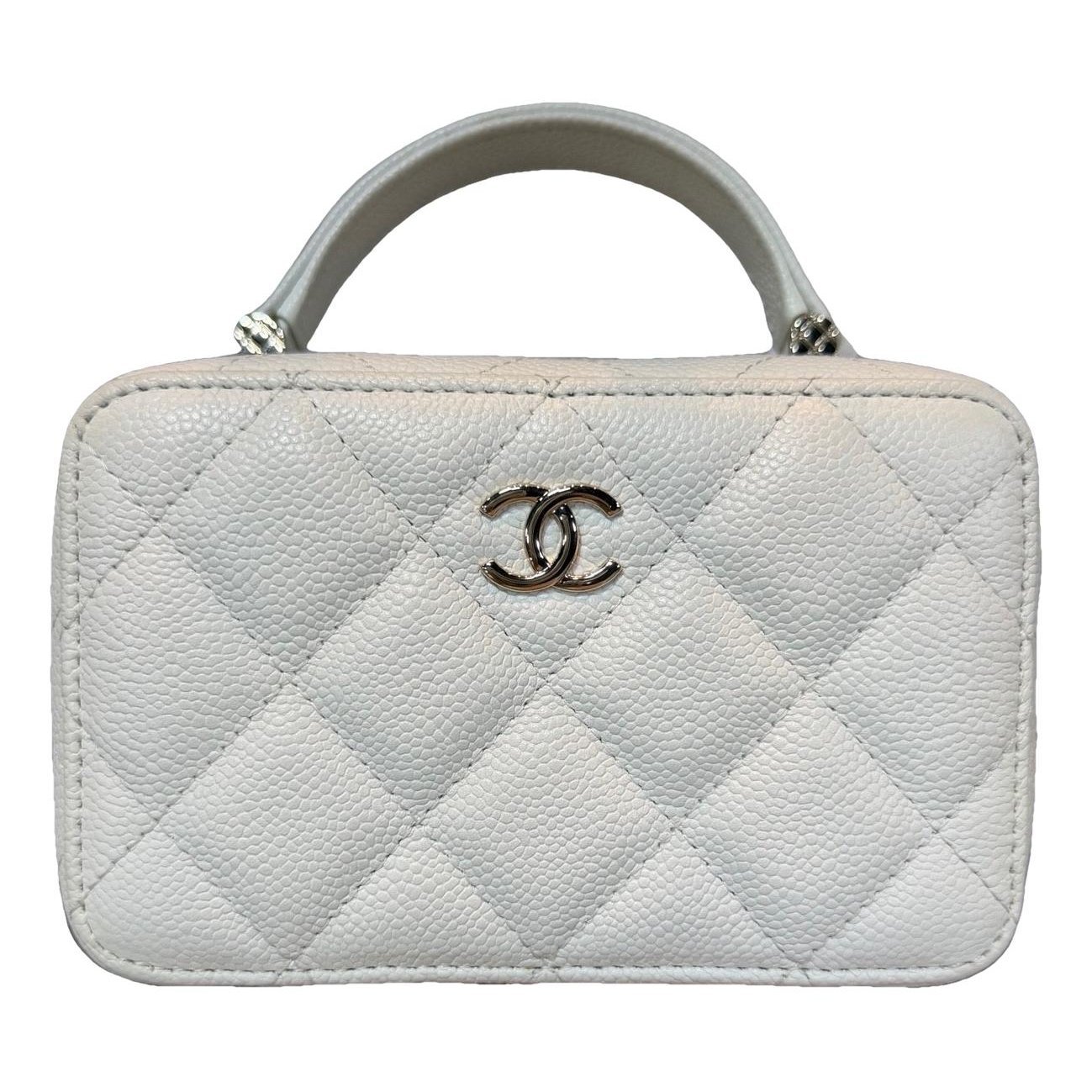 Vanity leather handbag