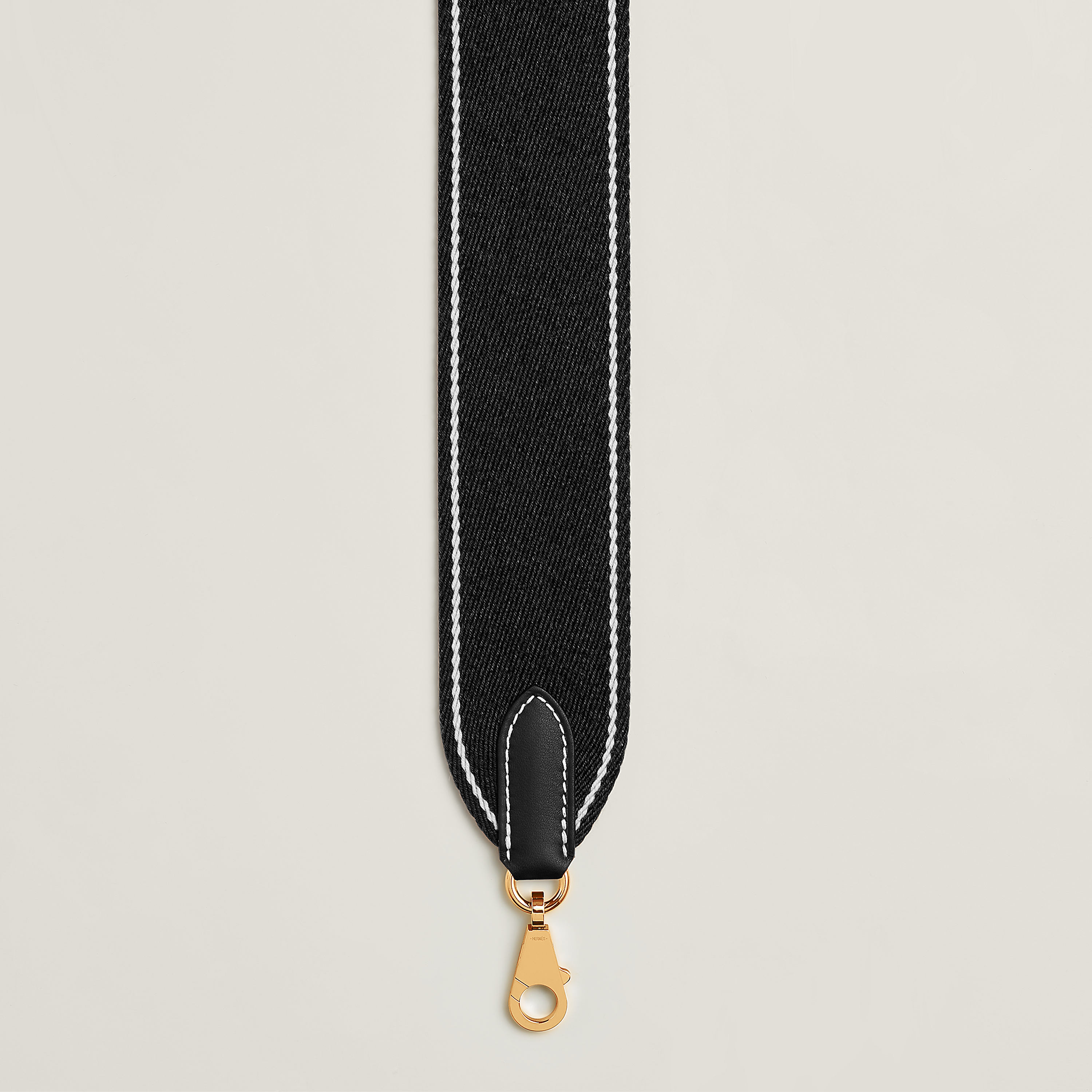 Sangle Wooly Sellier bicolor bag strap