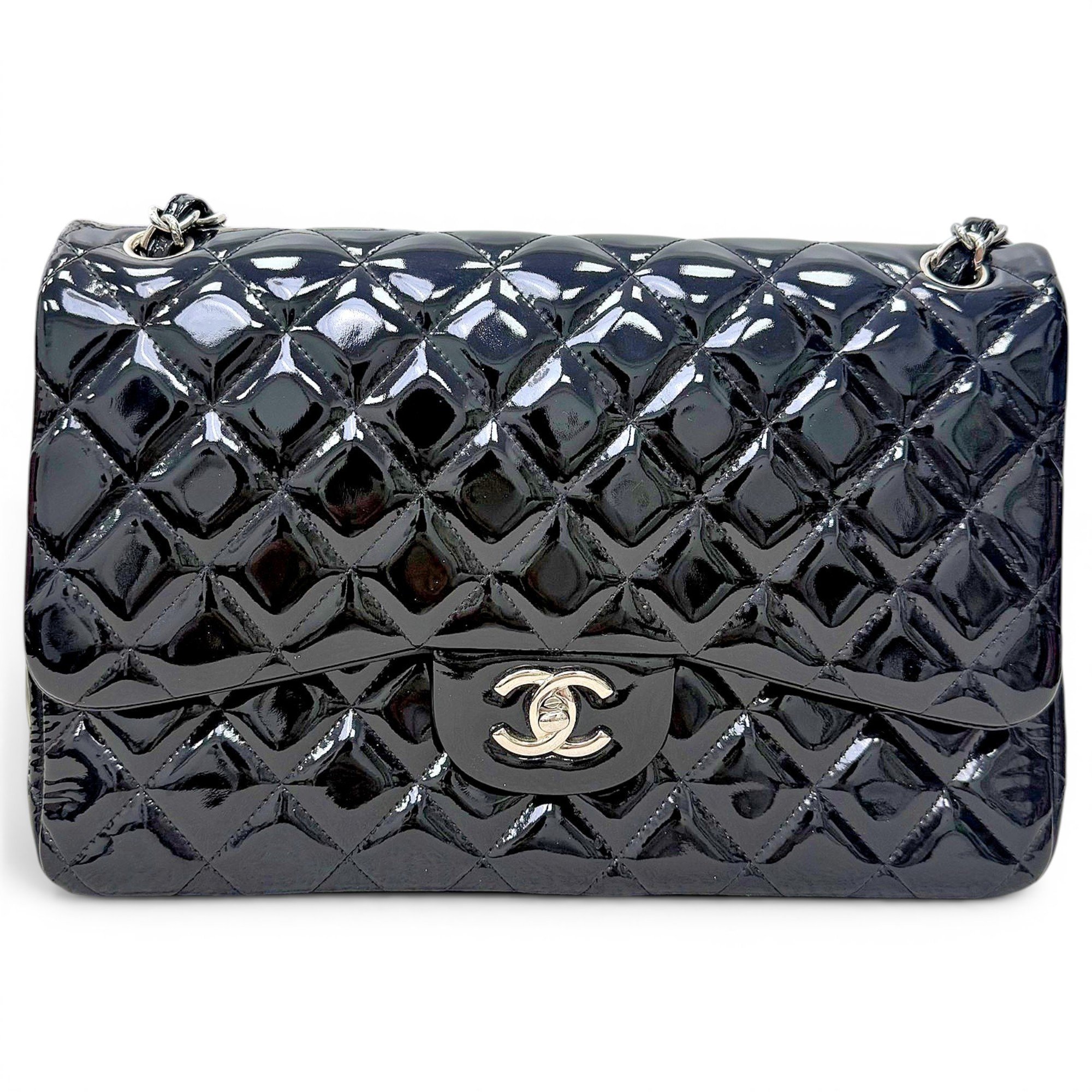 Timeless/Classique Valentine patent leather handbag