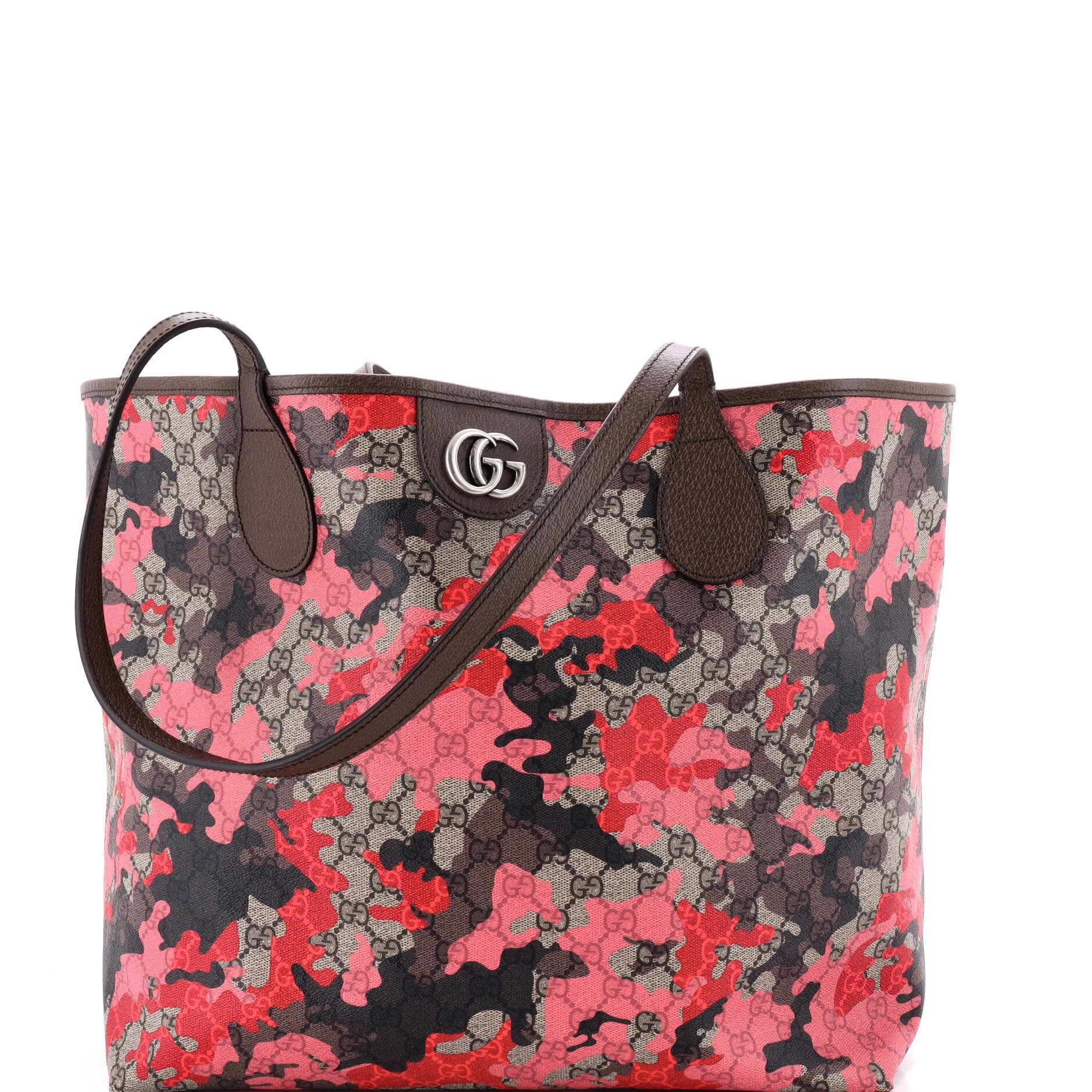 GG Open Tote GG Camouflage Coated Canvas Large