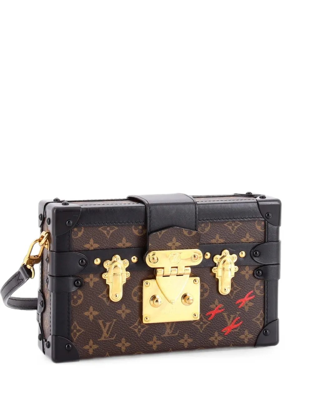 Petite Malle Handbag Monogram Canvas clutch bag