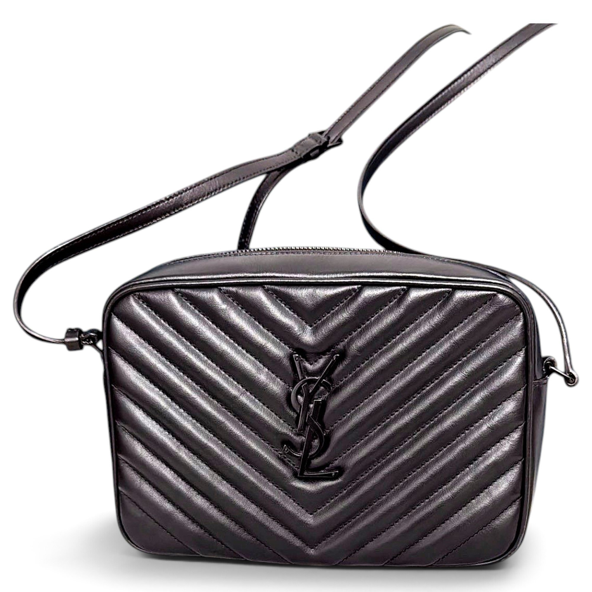 Leather clutch bag