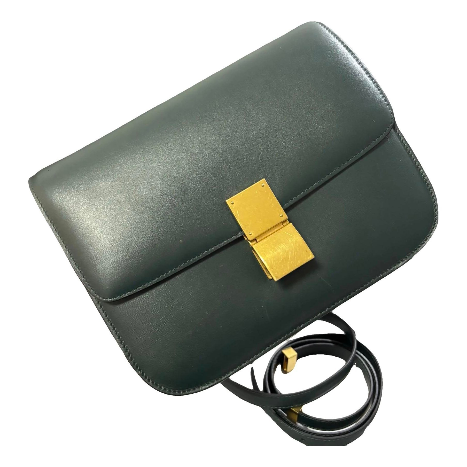 Classic leather crossbody bag