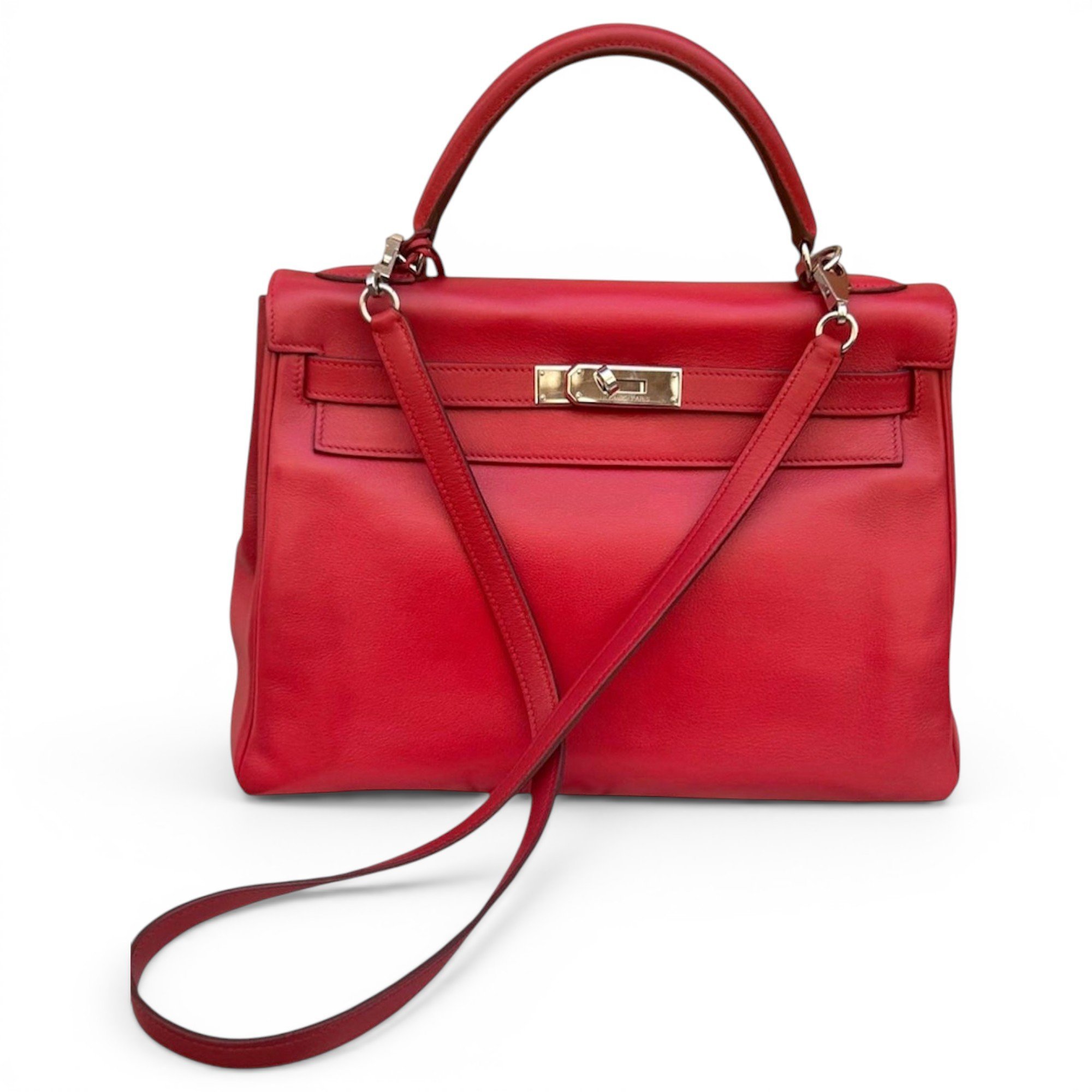 Kelly 32 leather handbag