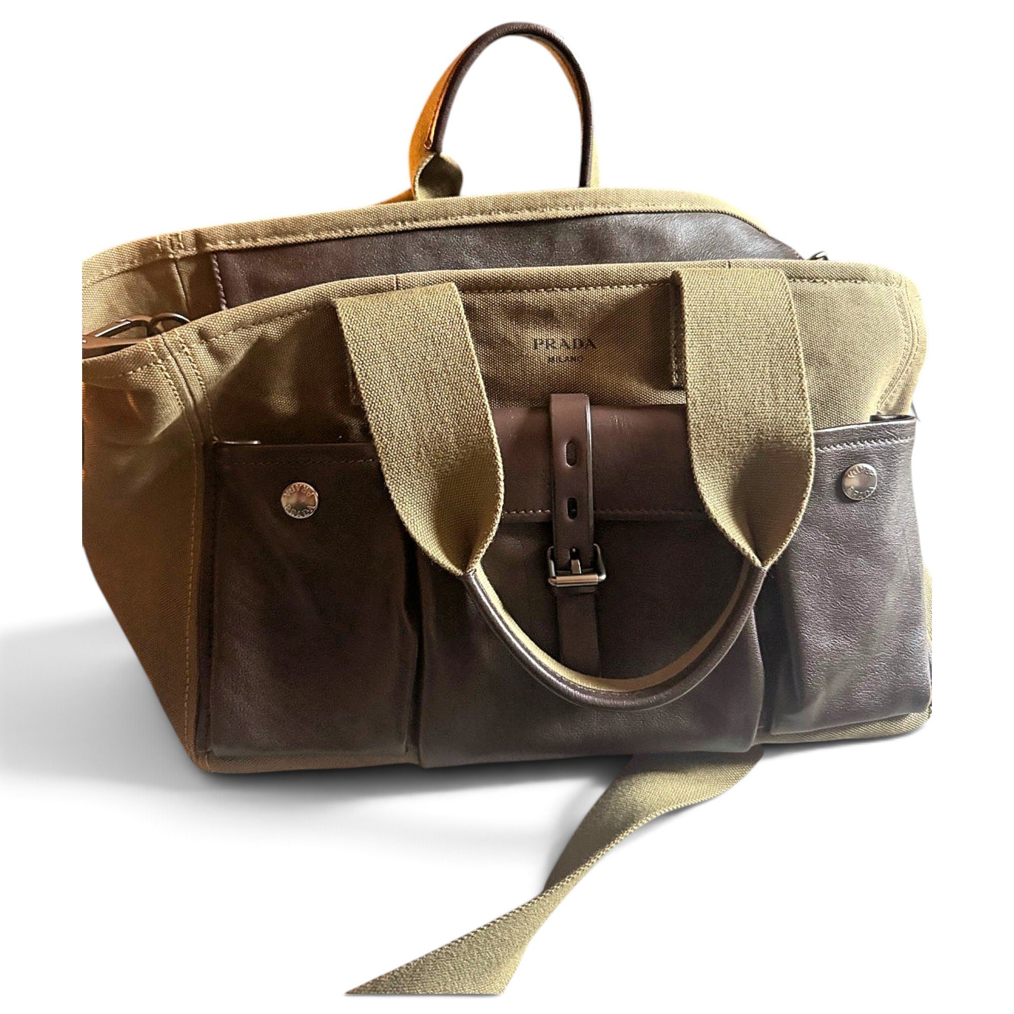 Prada Prada Pocket cloth tote