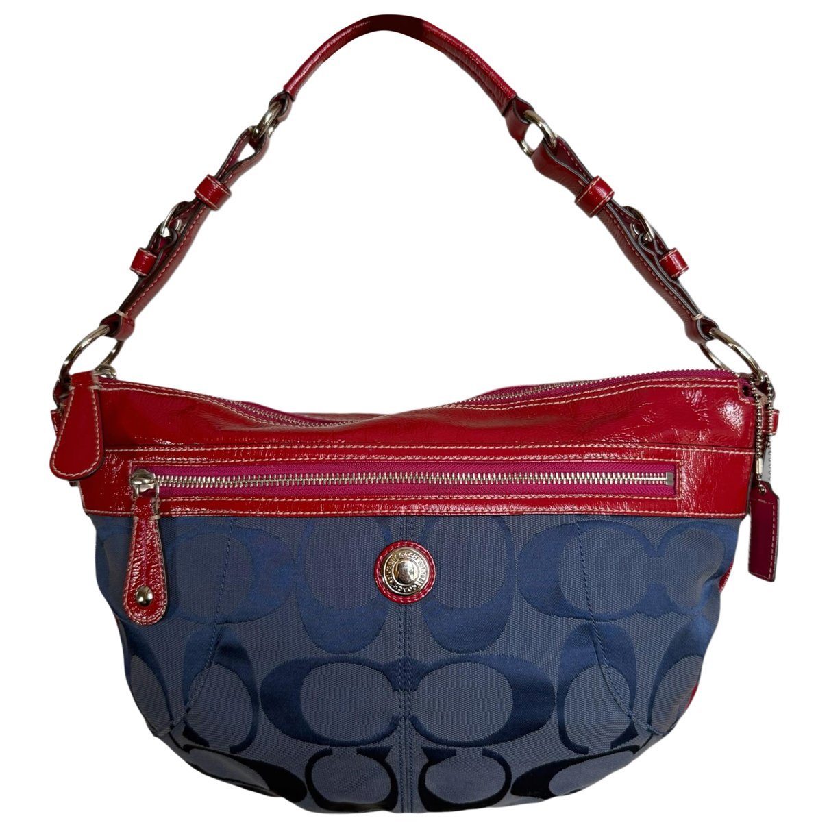Signature Sufflette patent leather handbag