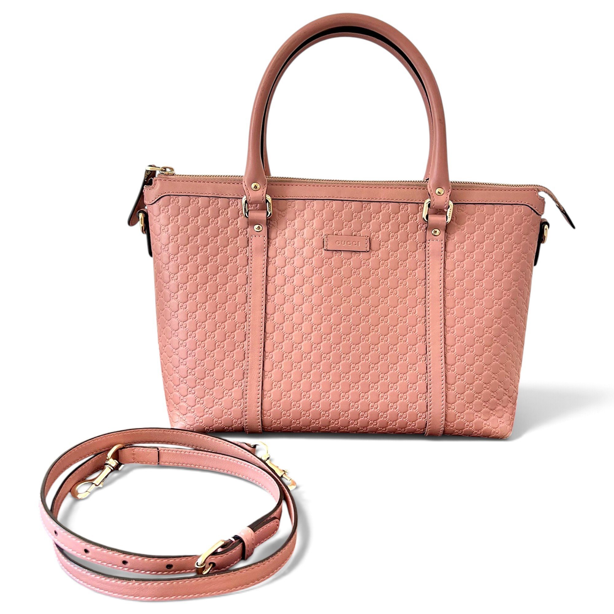 Ophidia Top Handle leather tote