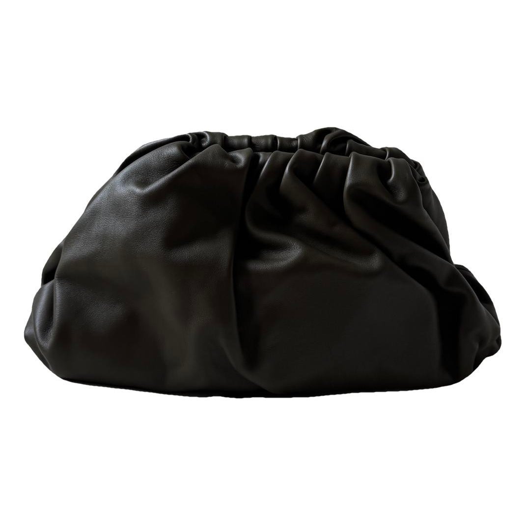 Pouch leather clutch bag