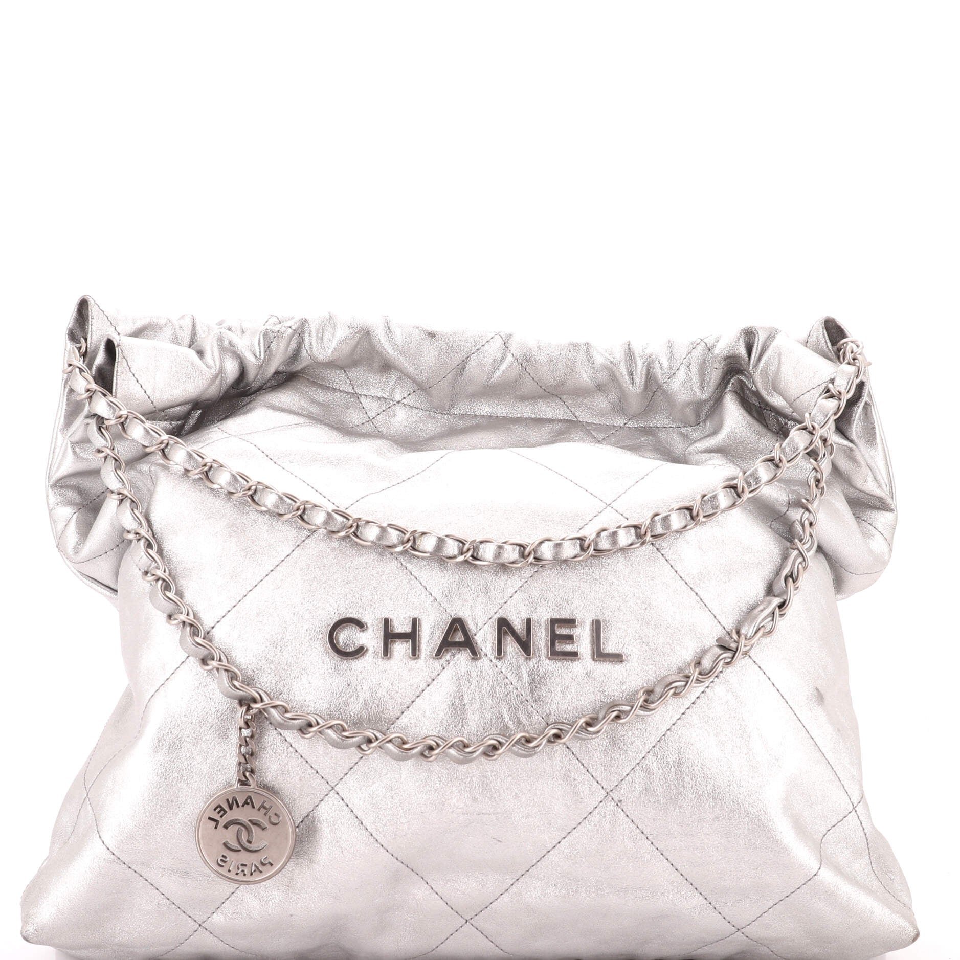 22 Chain Hobo Quilted Calfskin Large