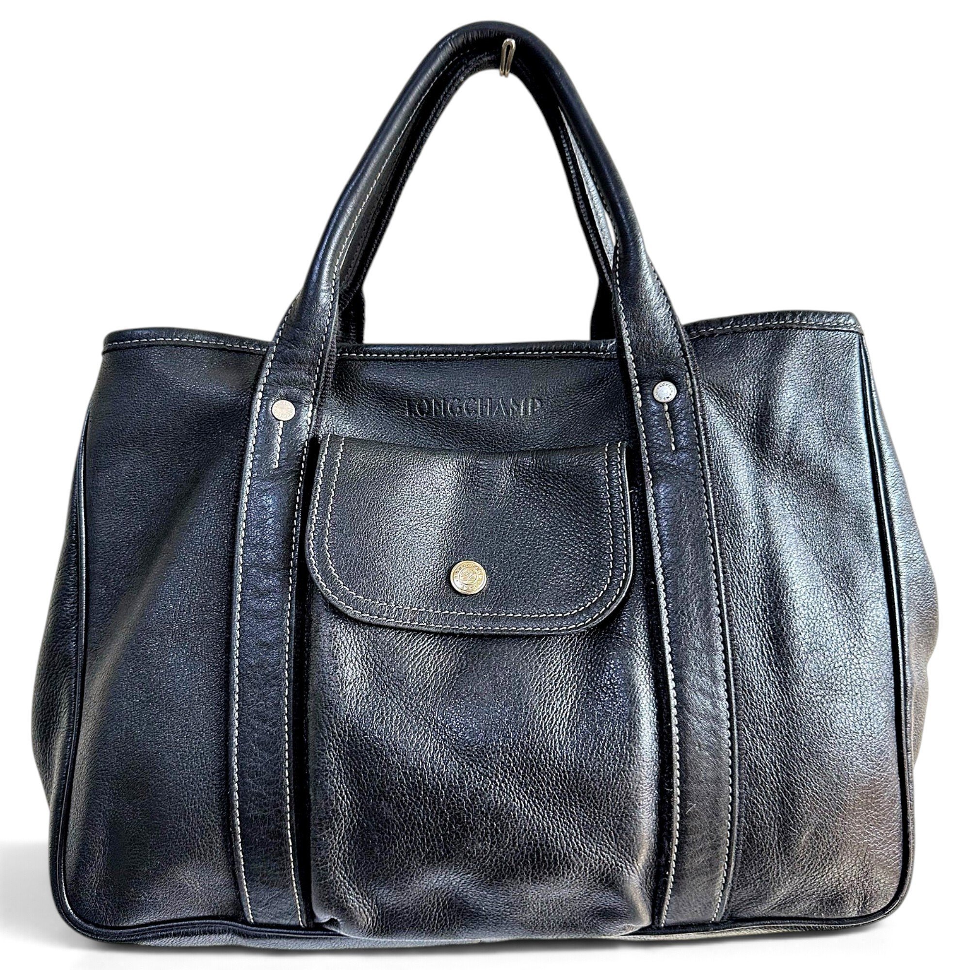Leather tote