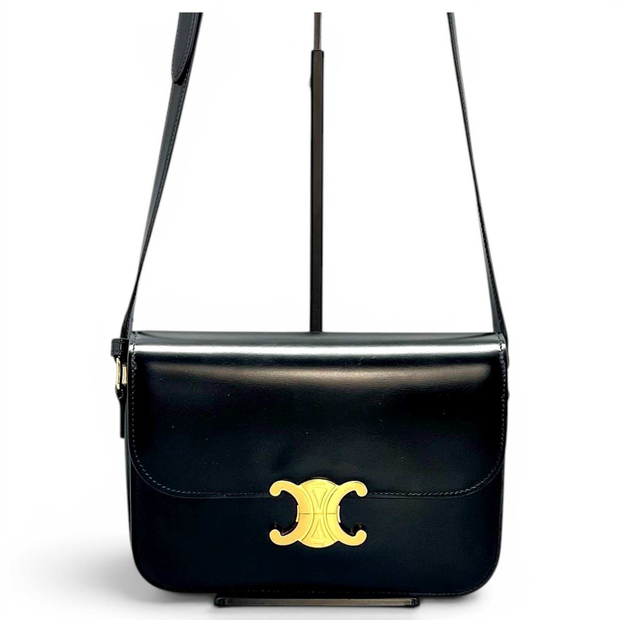 Triomphe leather handbag
