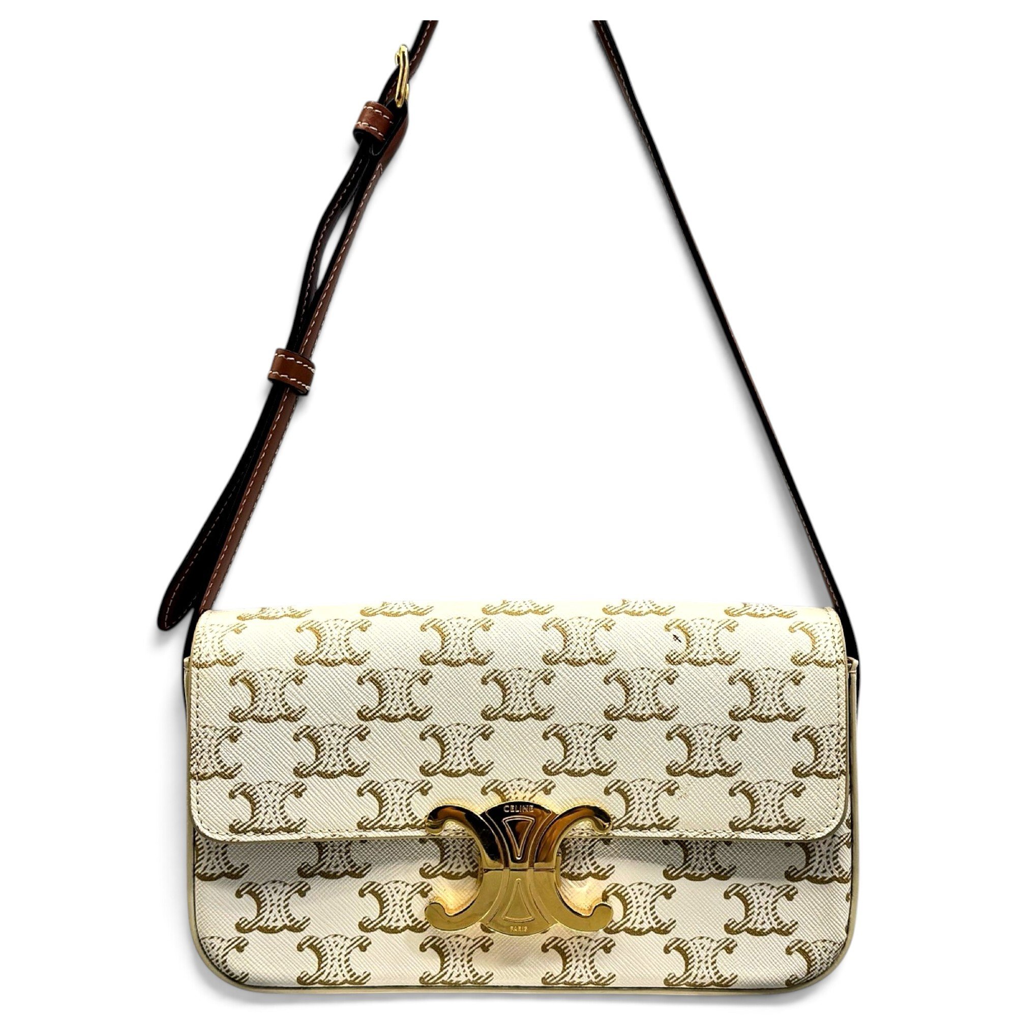 Triomphe leather handbag