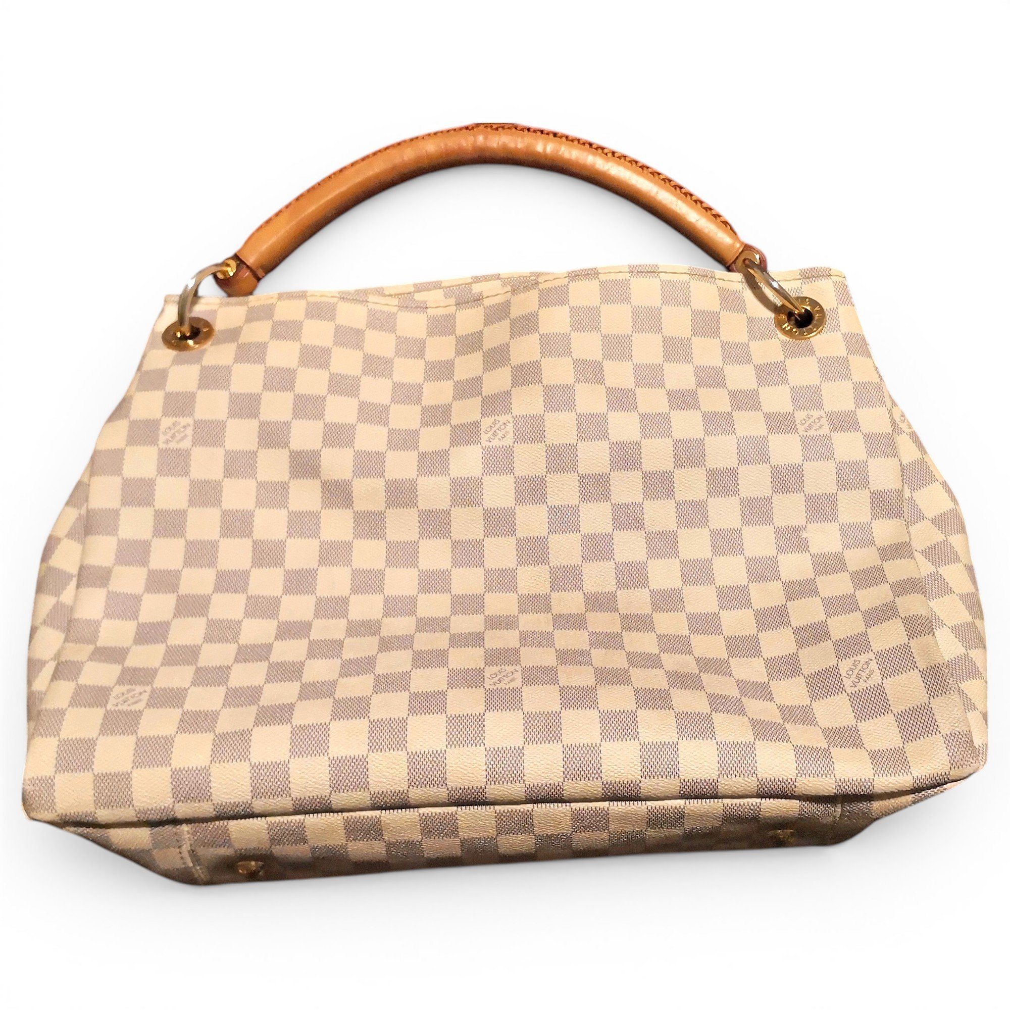 Artsy leather handbag