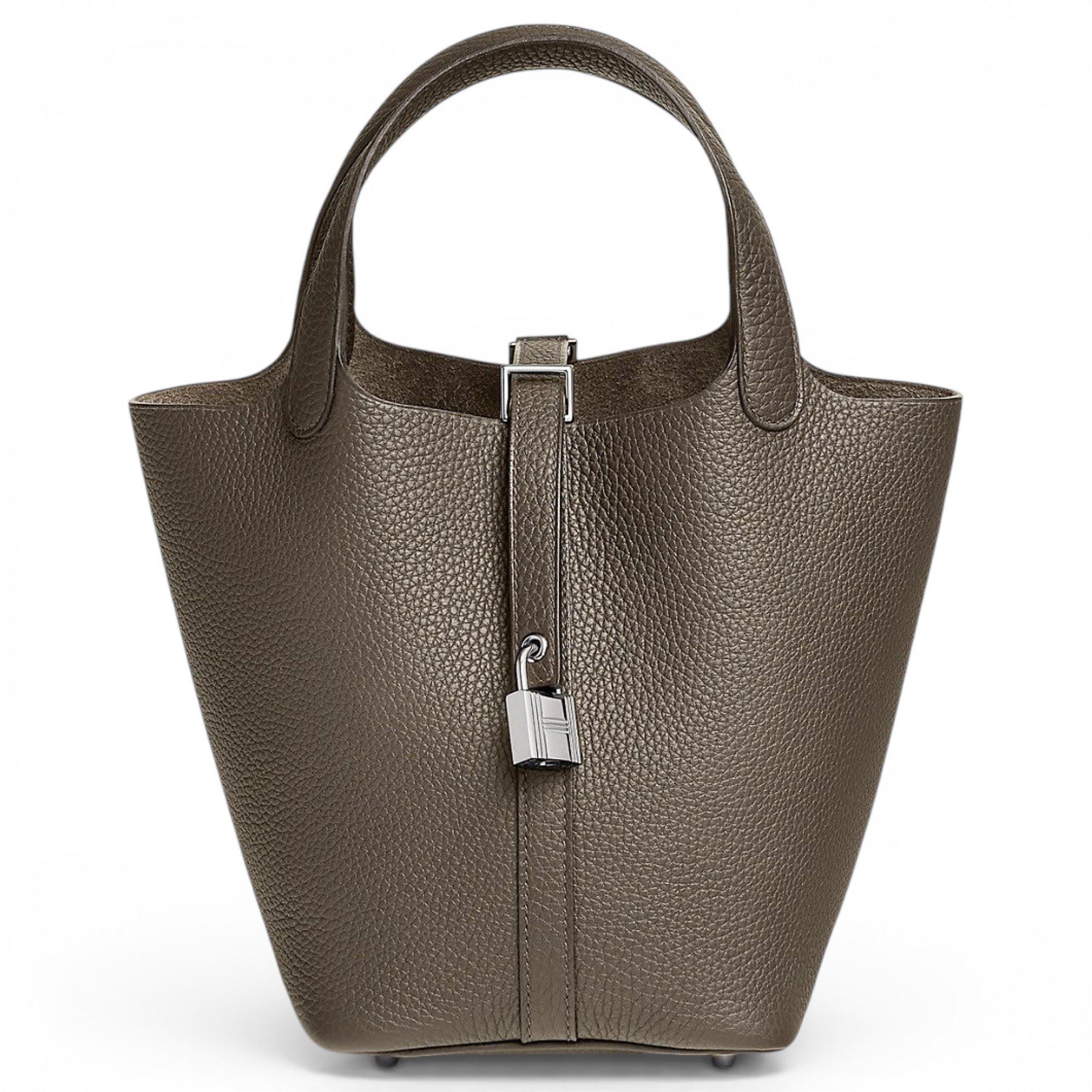 Picotin leather tote