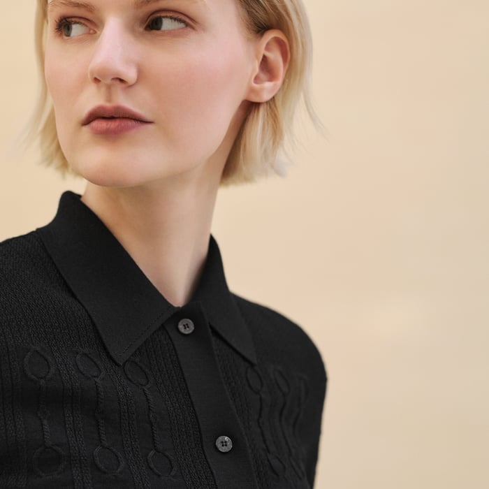 Noir Shirt Cardigan