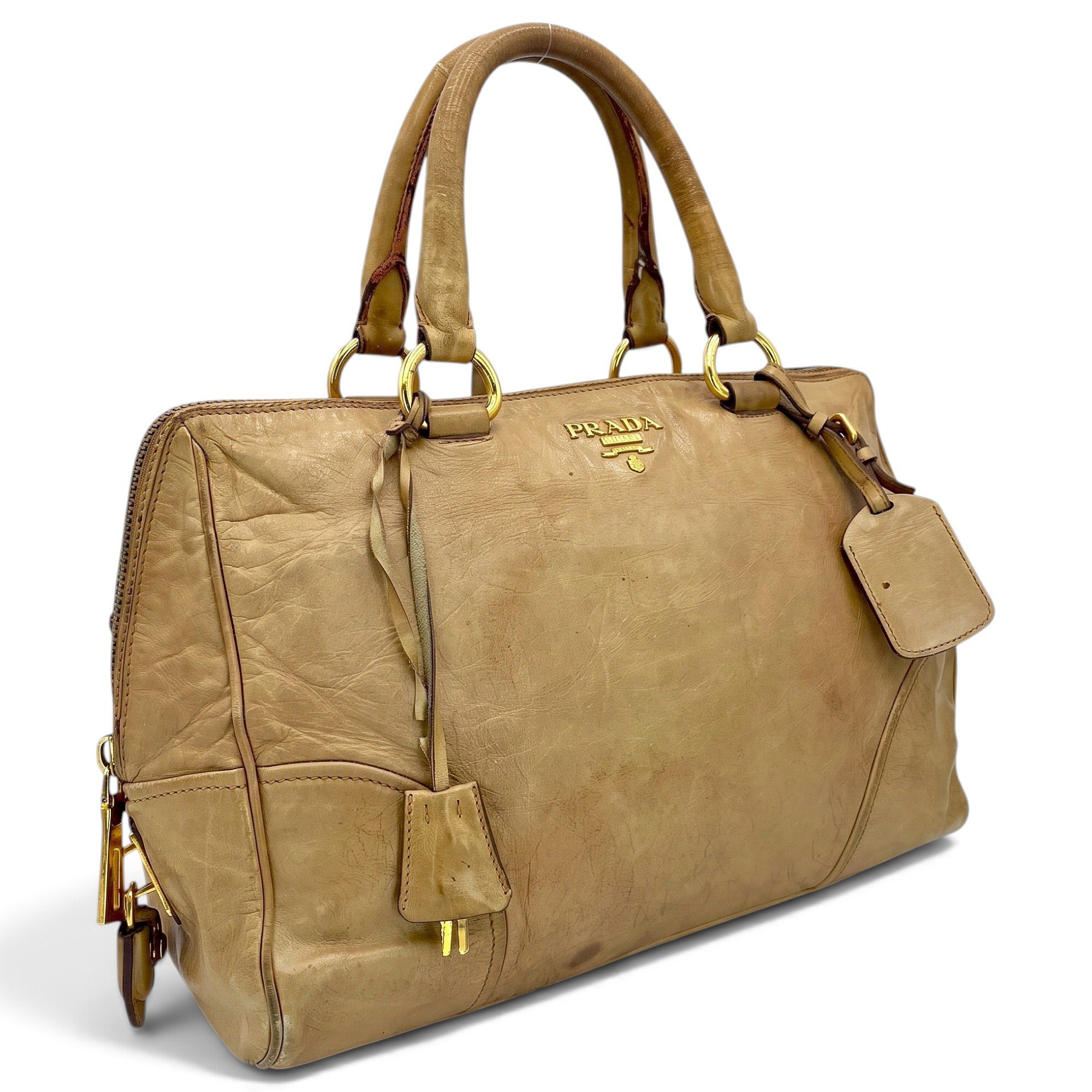 Galleria leather bowling bag