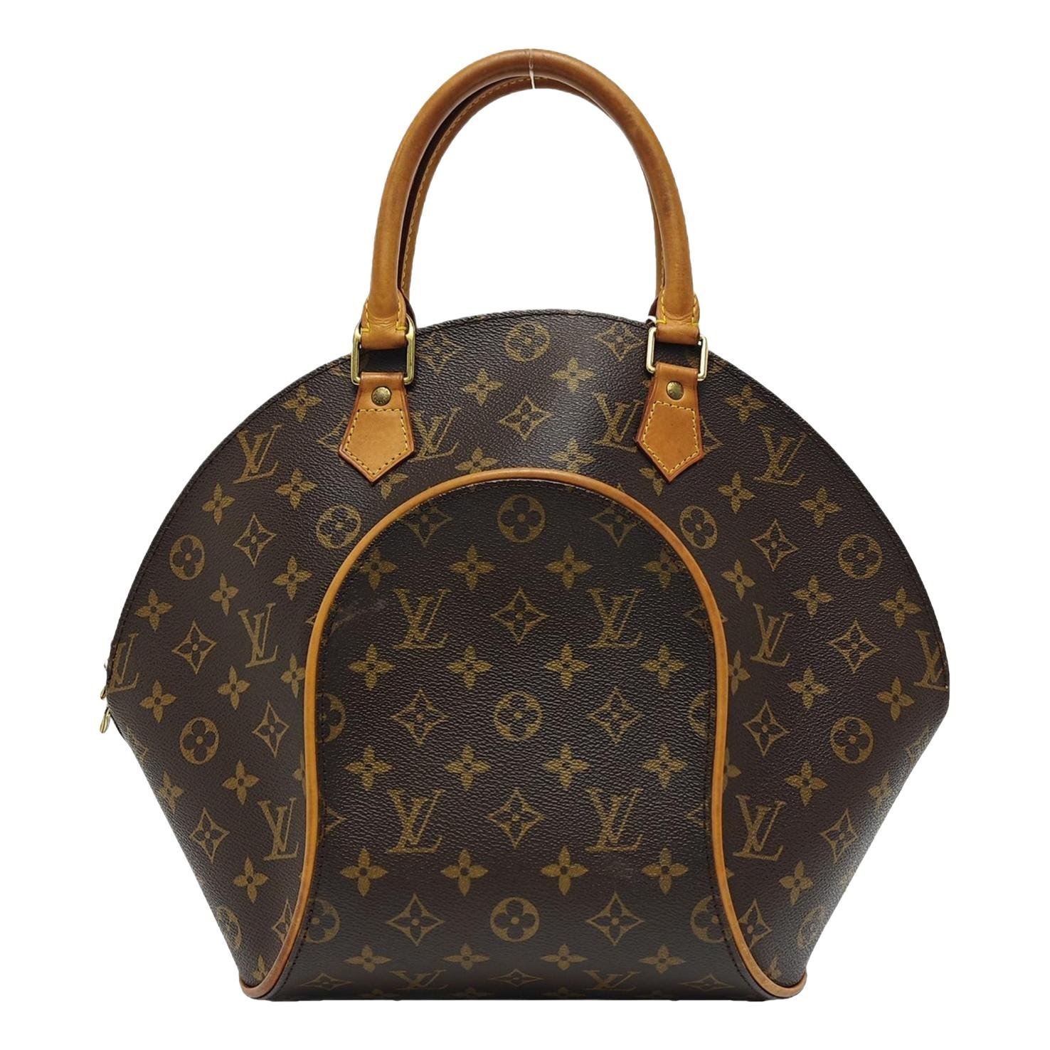 Ellipse leather handbag