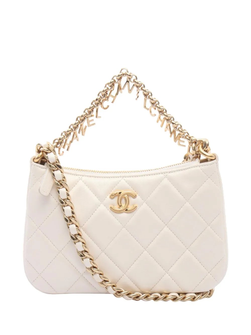 2021-2026 CC Quilted Lambskin Chain Hobo satchel