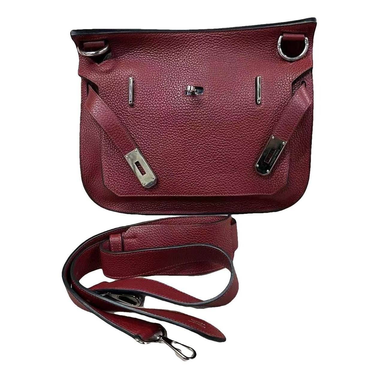 H leather handbag