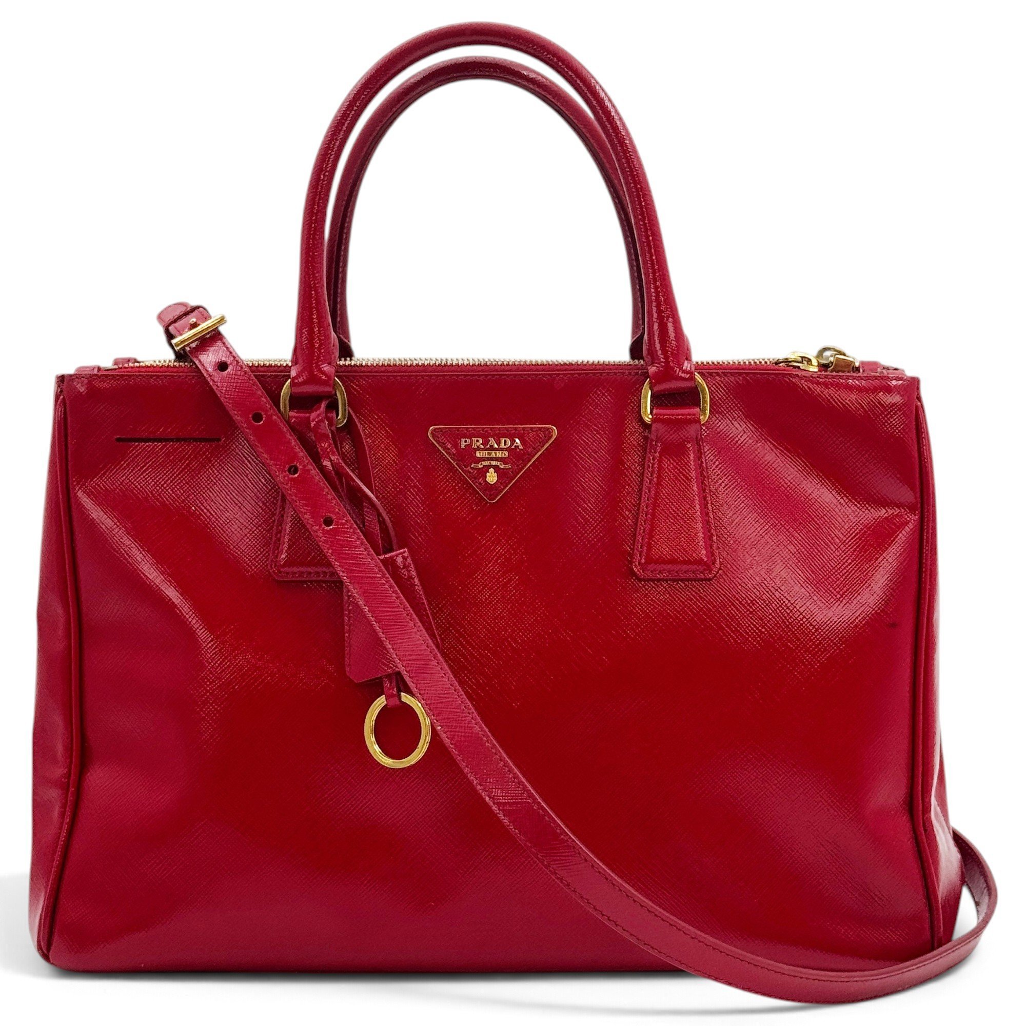 Galleria patent leather handbag